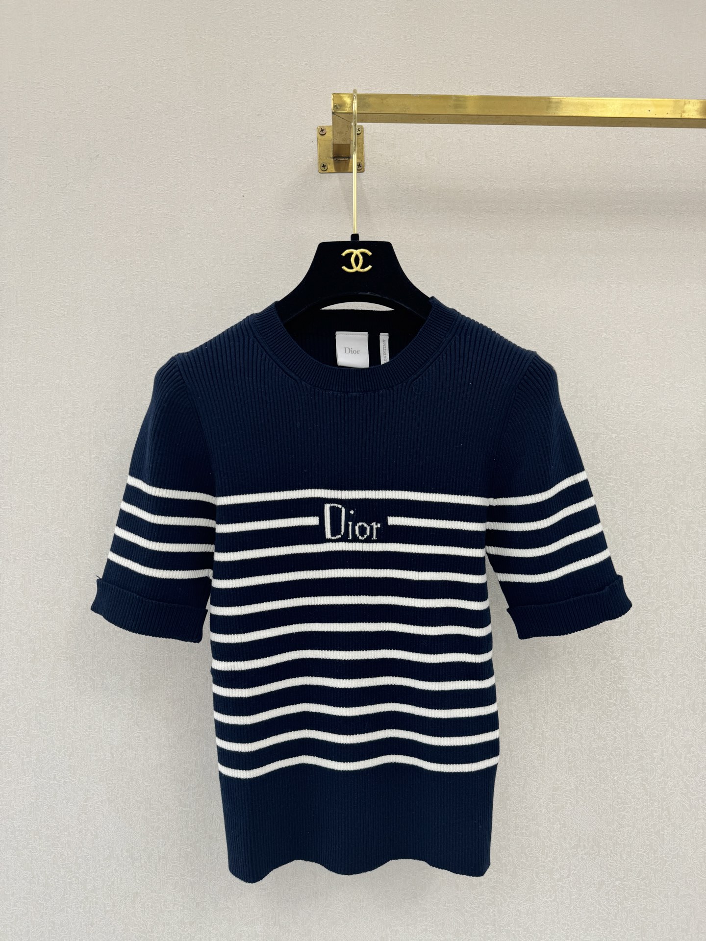 迪奥新品🆕🆕圆领短袖💗💗实拍图🆕🆕两色3码