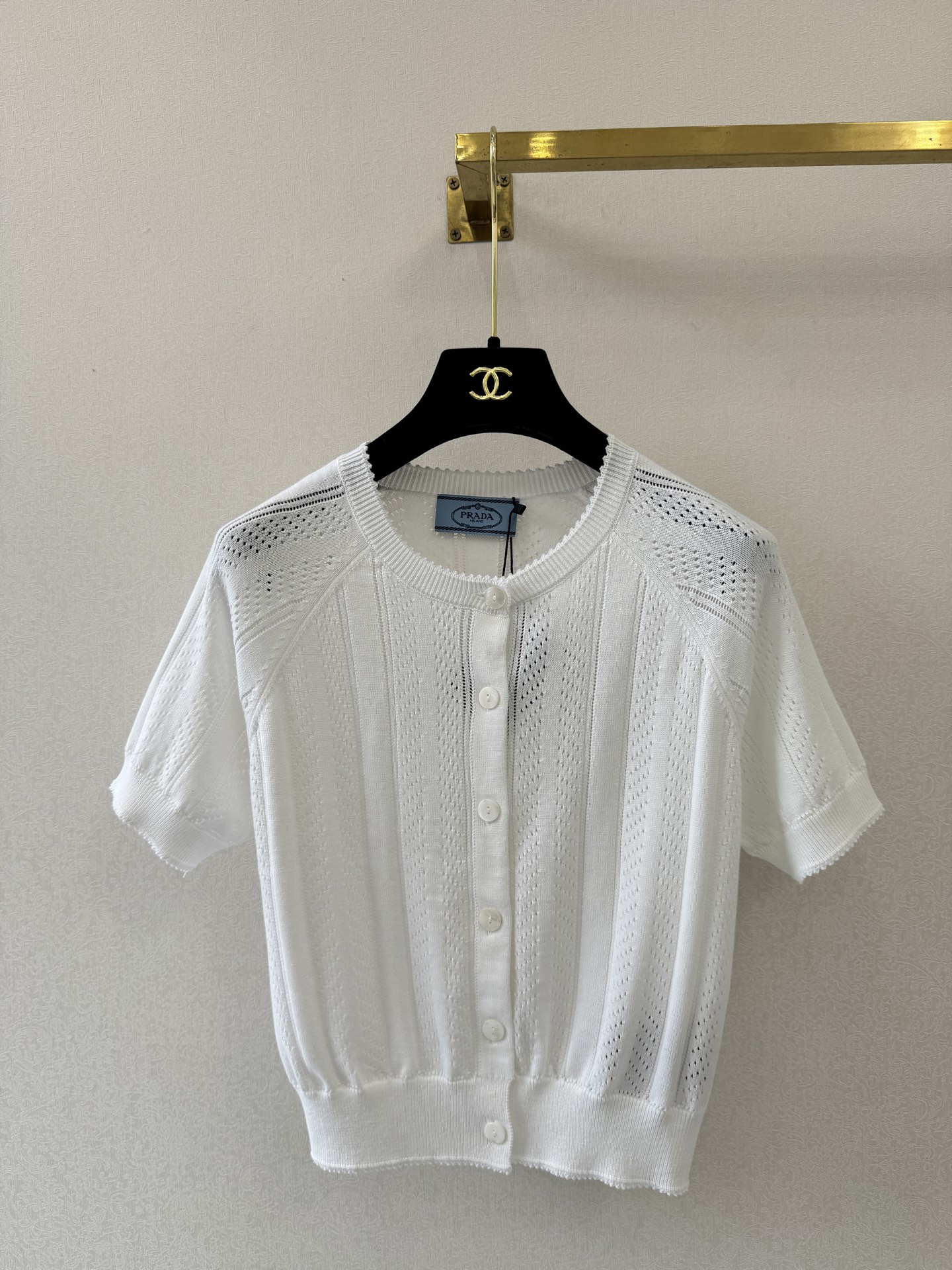 普拉达新品🆕🆕圆领开衫短袖💗💗实拍图🆕🆕