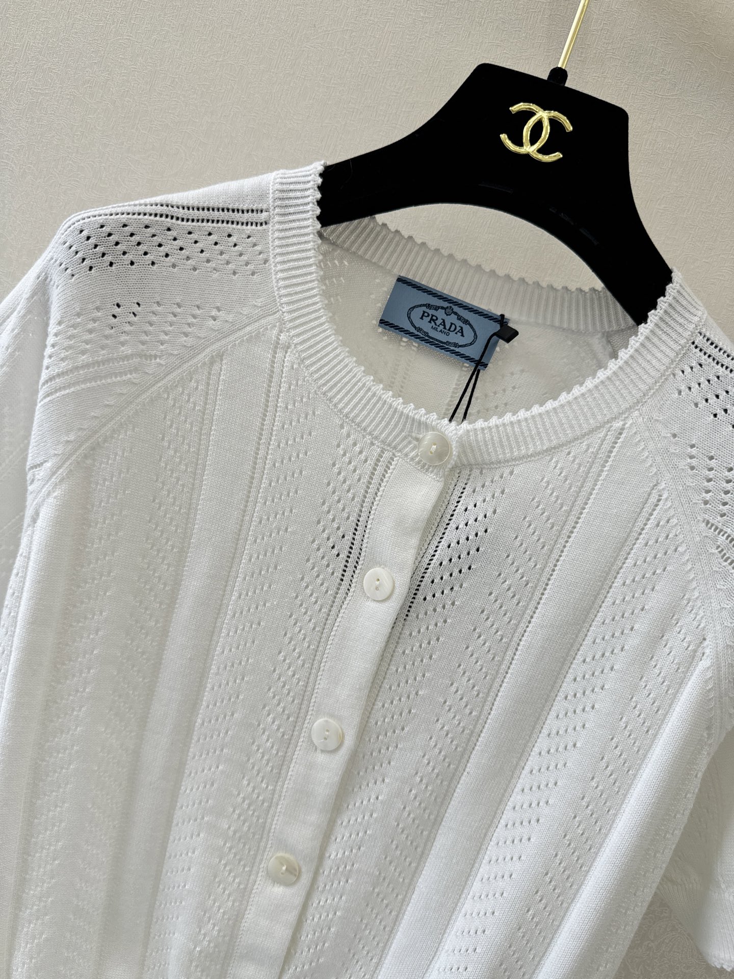 普拉达新品🆕🆕圆领开衫短袖💗💗实拍图🆕🆕