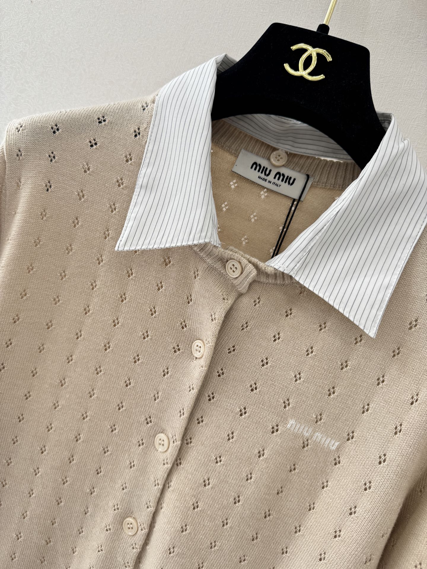 缪缪新品🆕🆕翻领开衫长袖💗💗实拍图🆕🆕