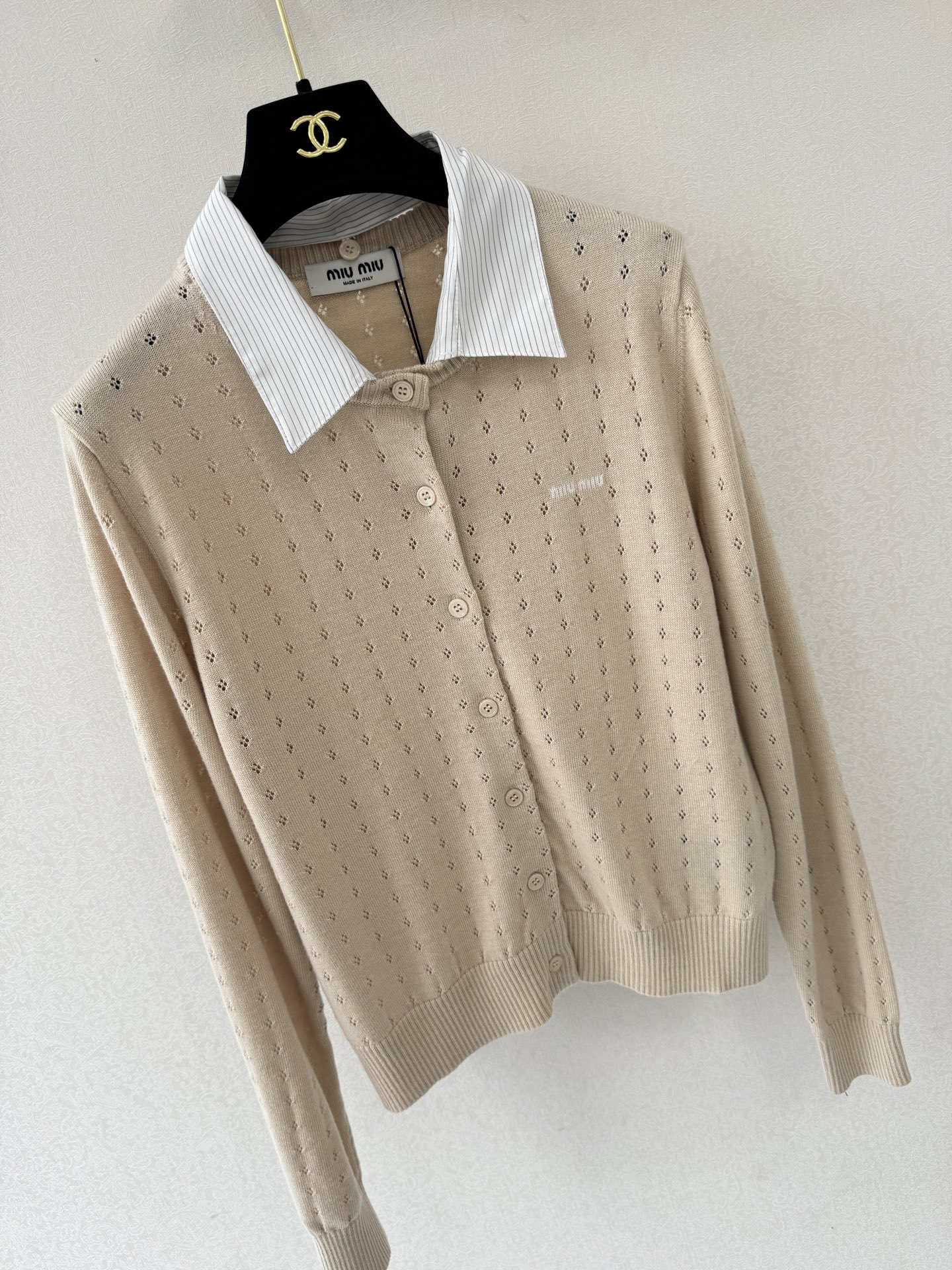 缪缪新品🆕🆕翻领开衫长袖💗💗实拍图🆕🆕