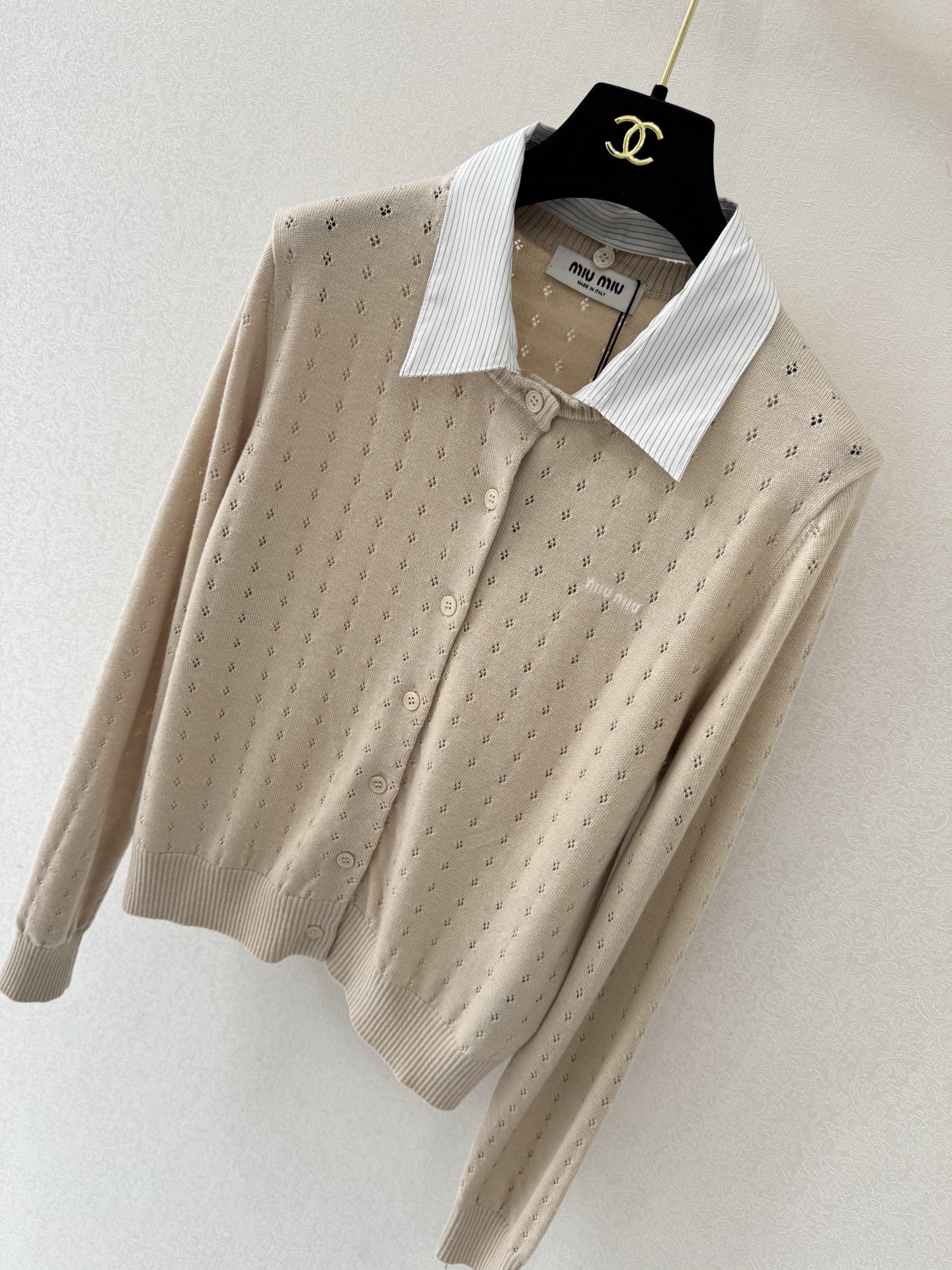 缪缪新品🆕🆕翻领开衫长袖💗💗实拍图🆕🆕