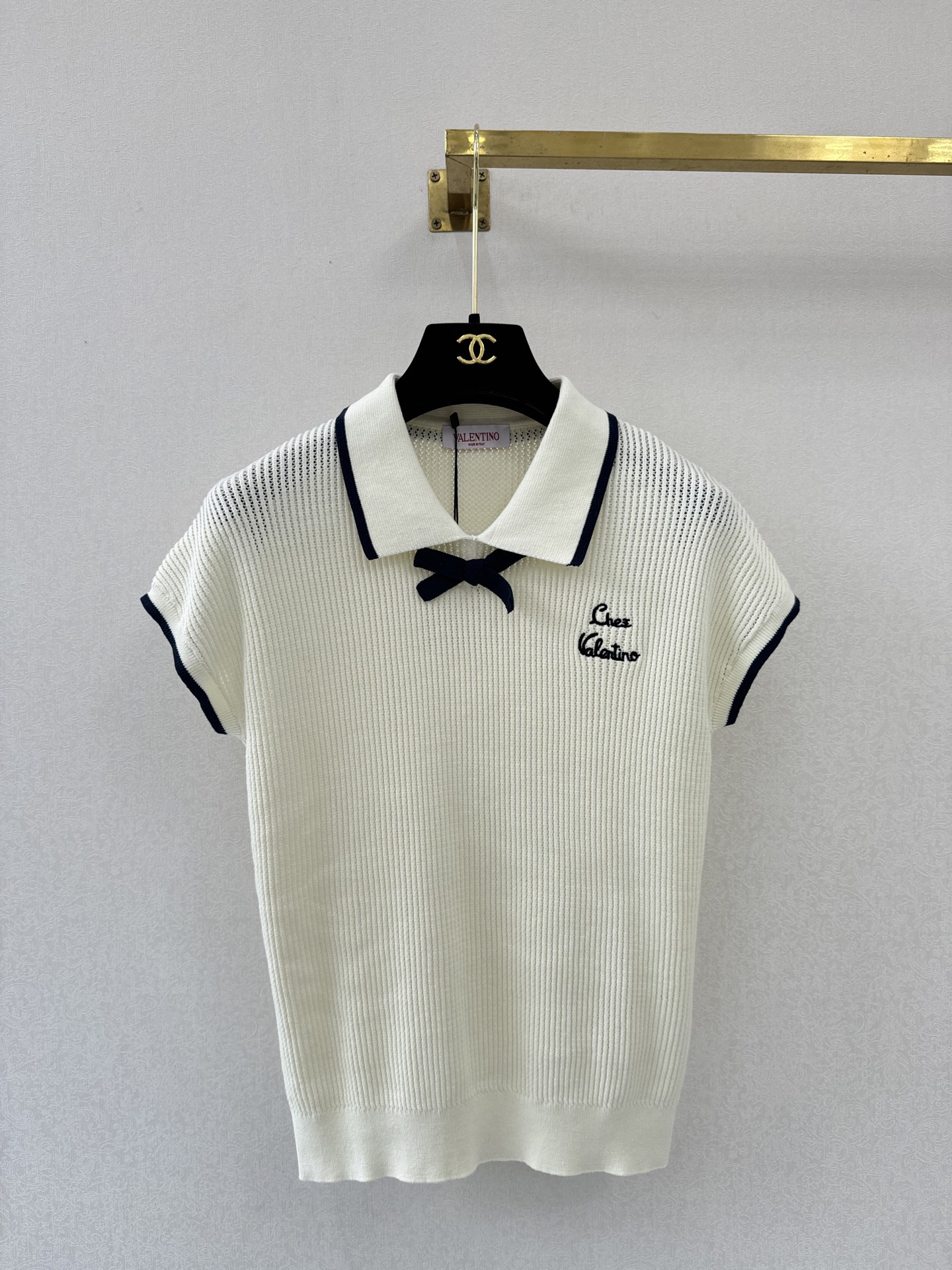 华伦天奴🆕🆕翻领坎肩背心💗💗实拍图🆕两色3码