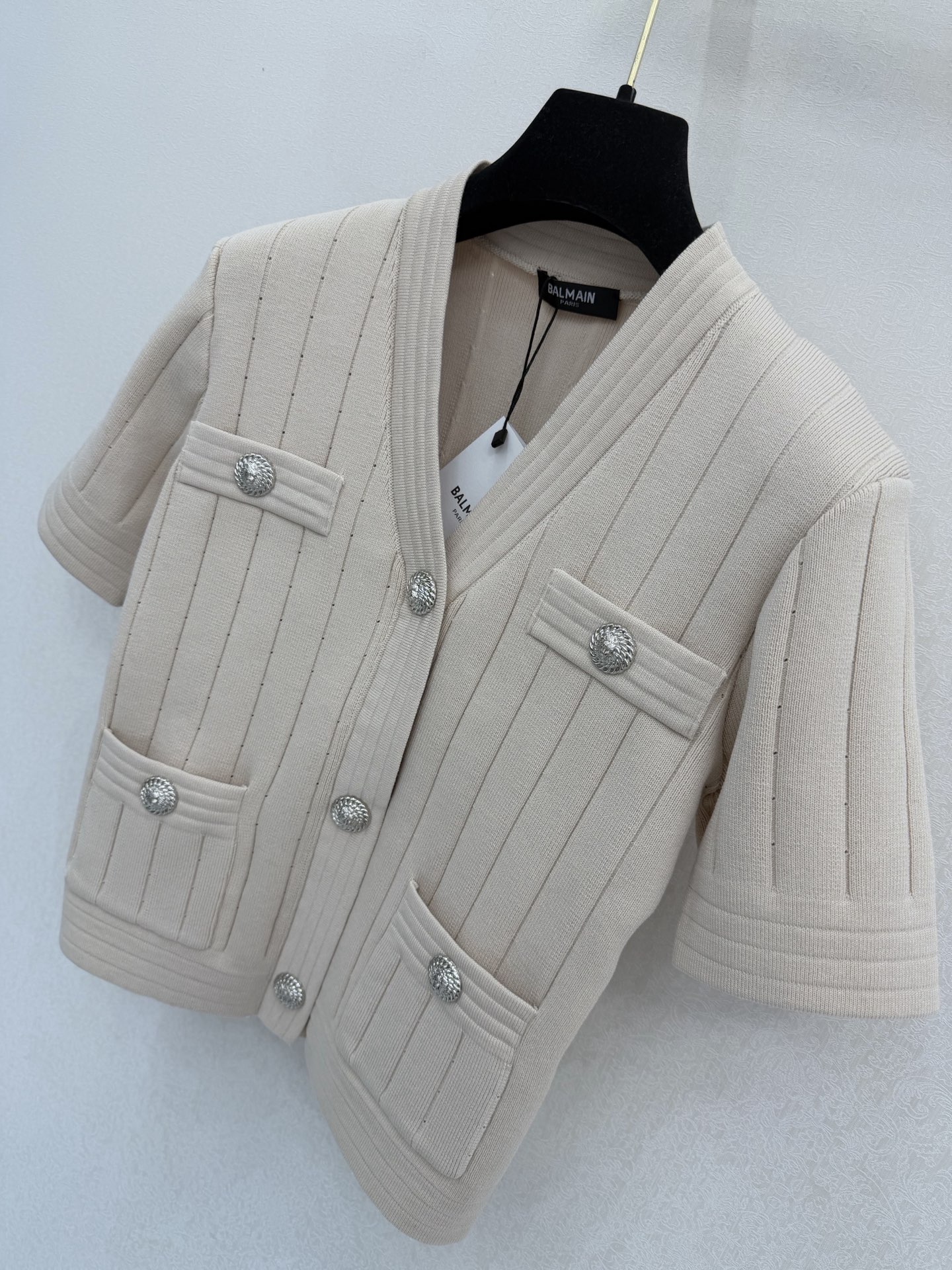 巴尔曼新品🆕🆕套装裙V领短袖开衫💗💗实拍图🆕🆕