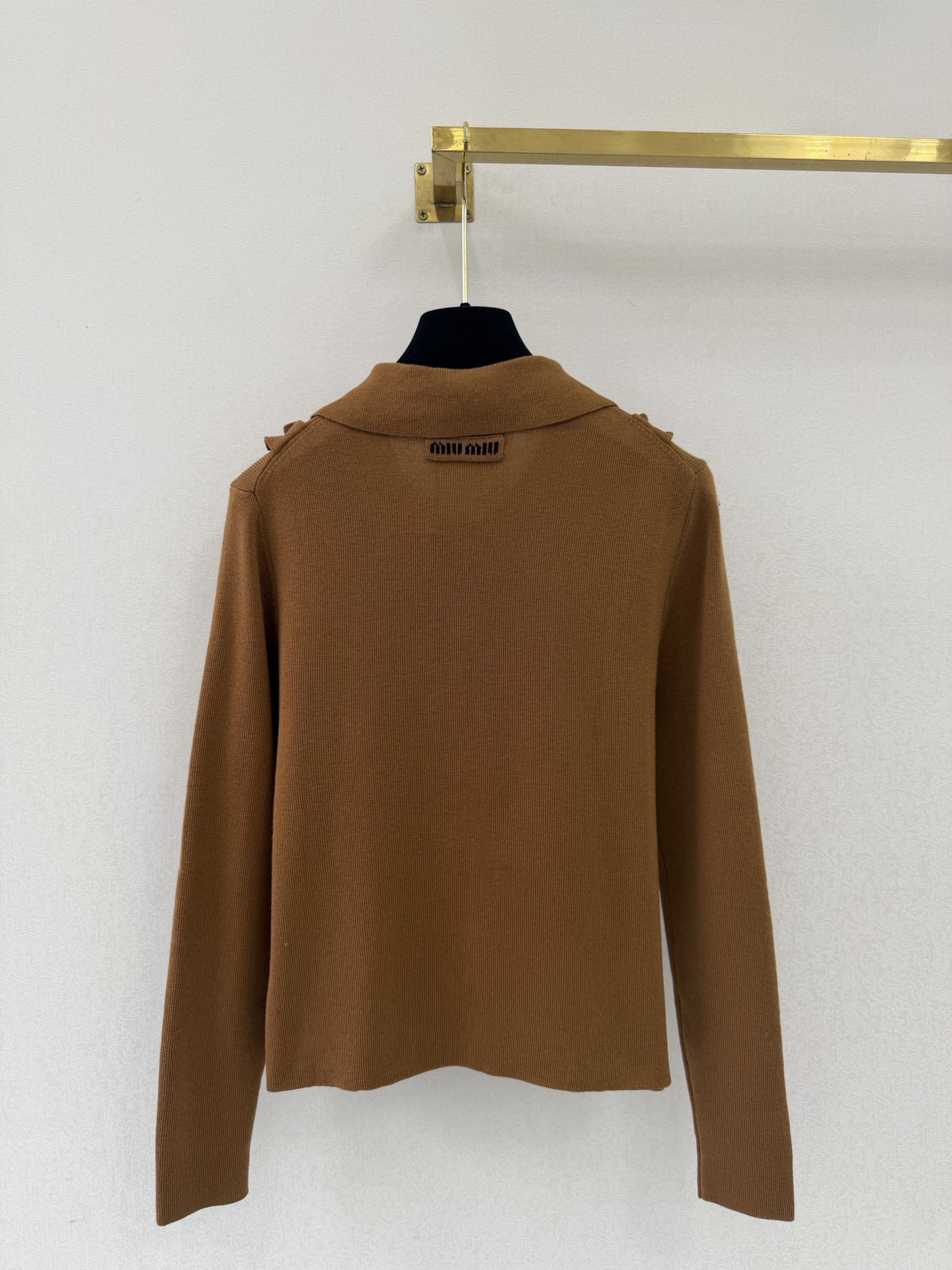 缪缪新品🆕🆕翻领长袖开衫💗💗实拍图🆕🆕两色3码