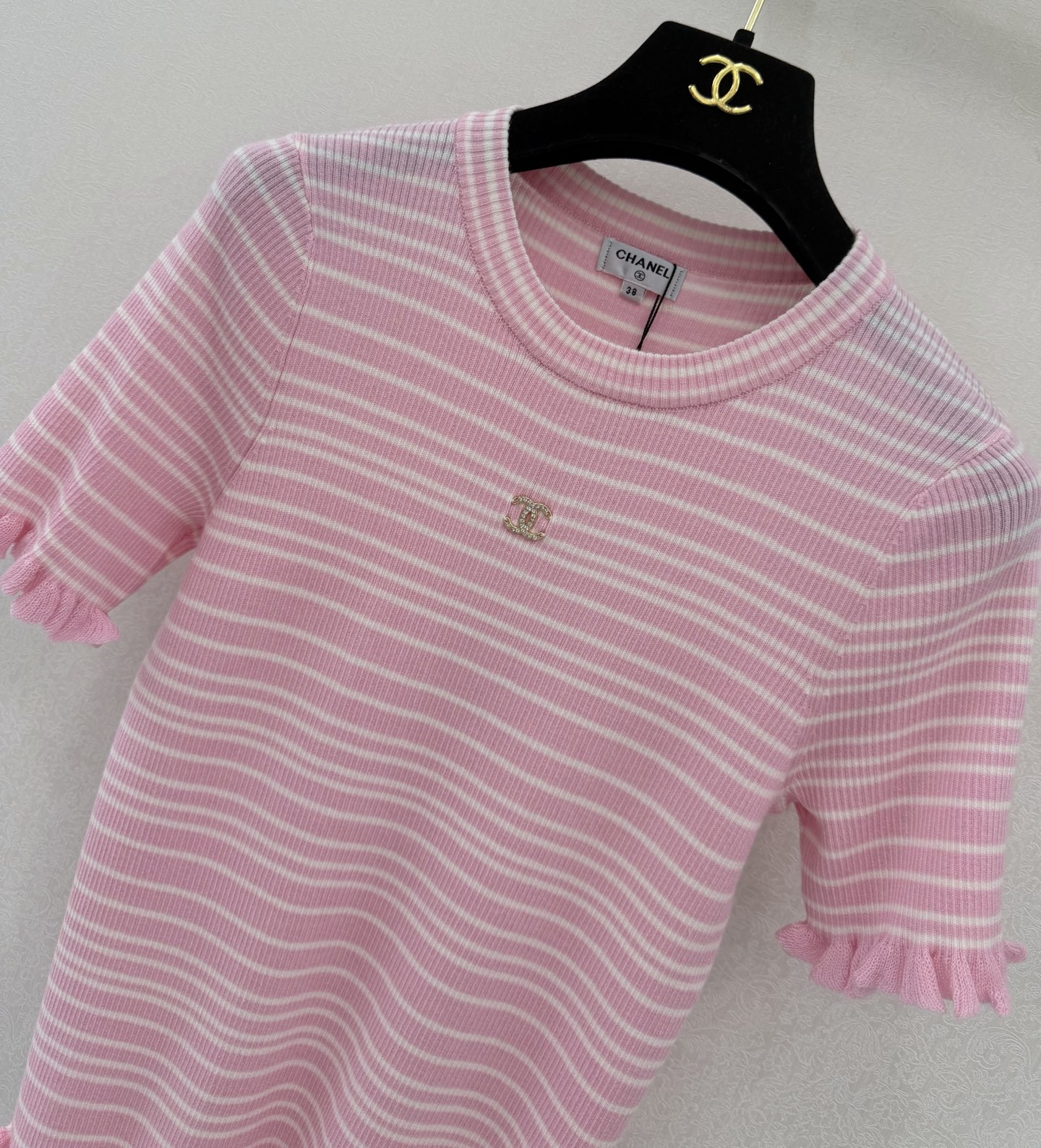 小香新品🆕🆕圆领短袖💗💗实拍图🆕🆕三色3码