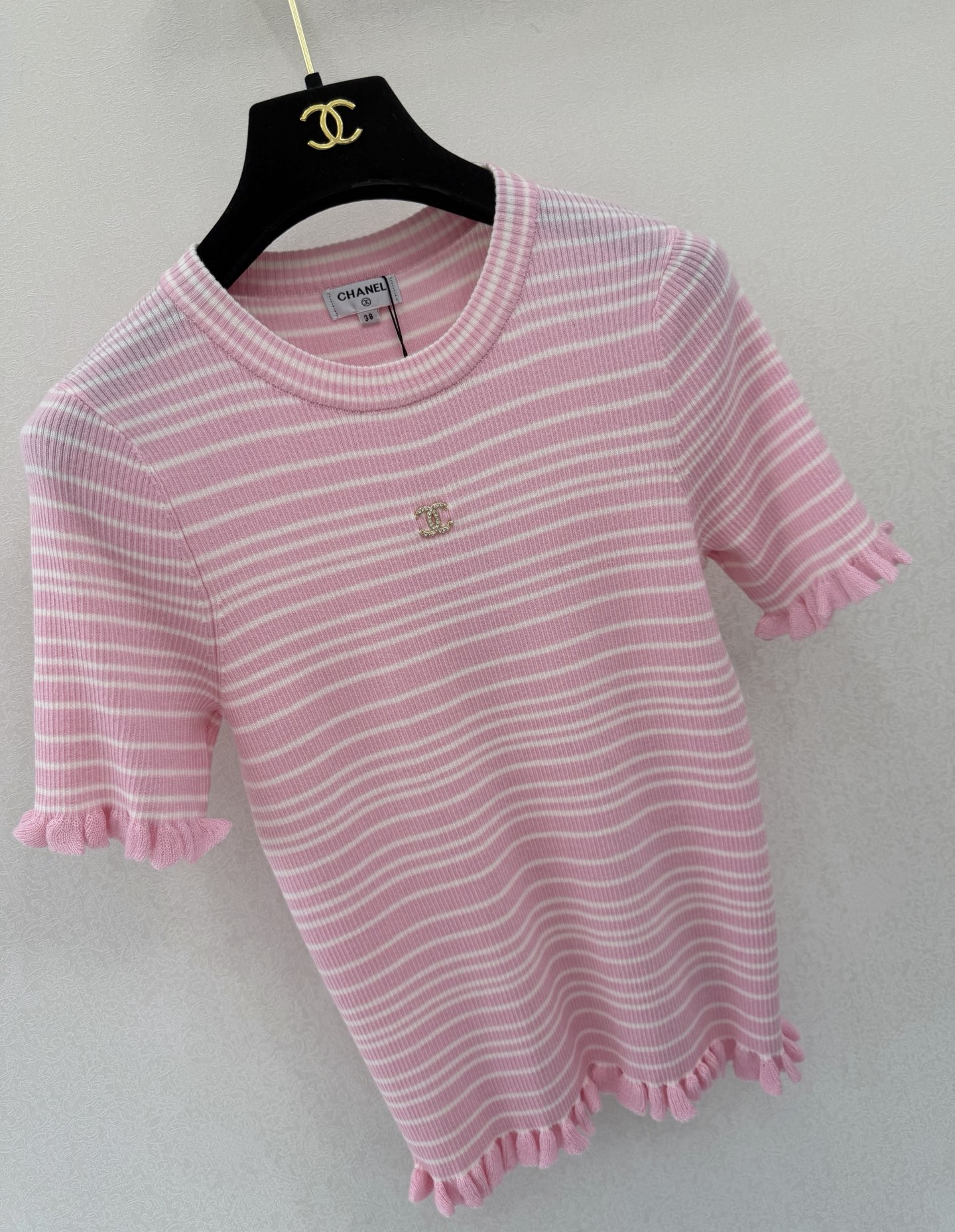 小香新品🆕🆕圆领短袖💗💗实拍图🆕🆕三色3码