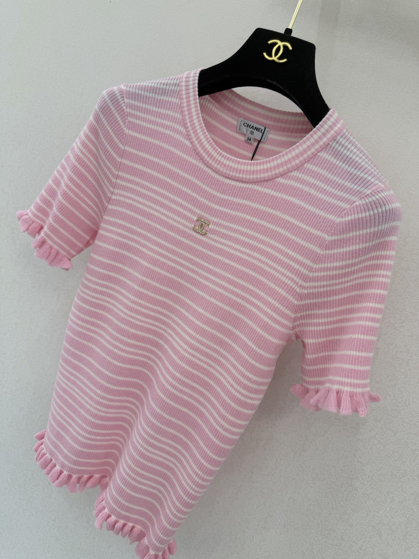 小香新品🆕🆕圆领短袖💗💗实拍图🆕🆕三色3码