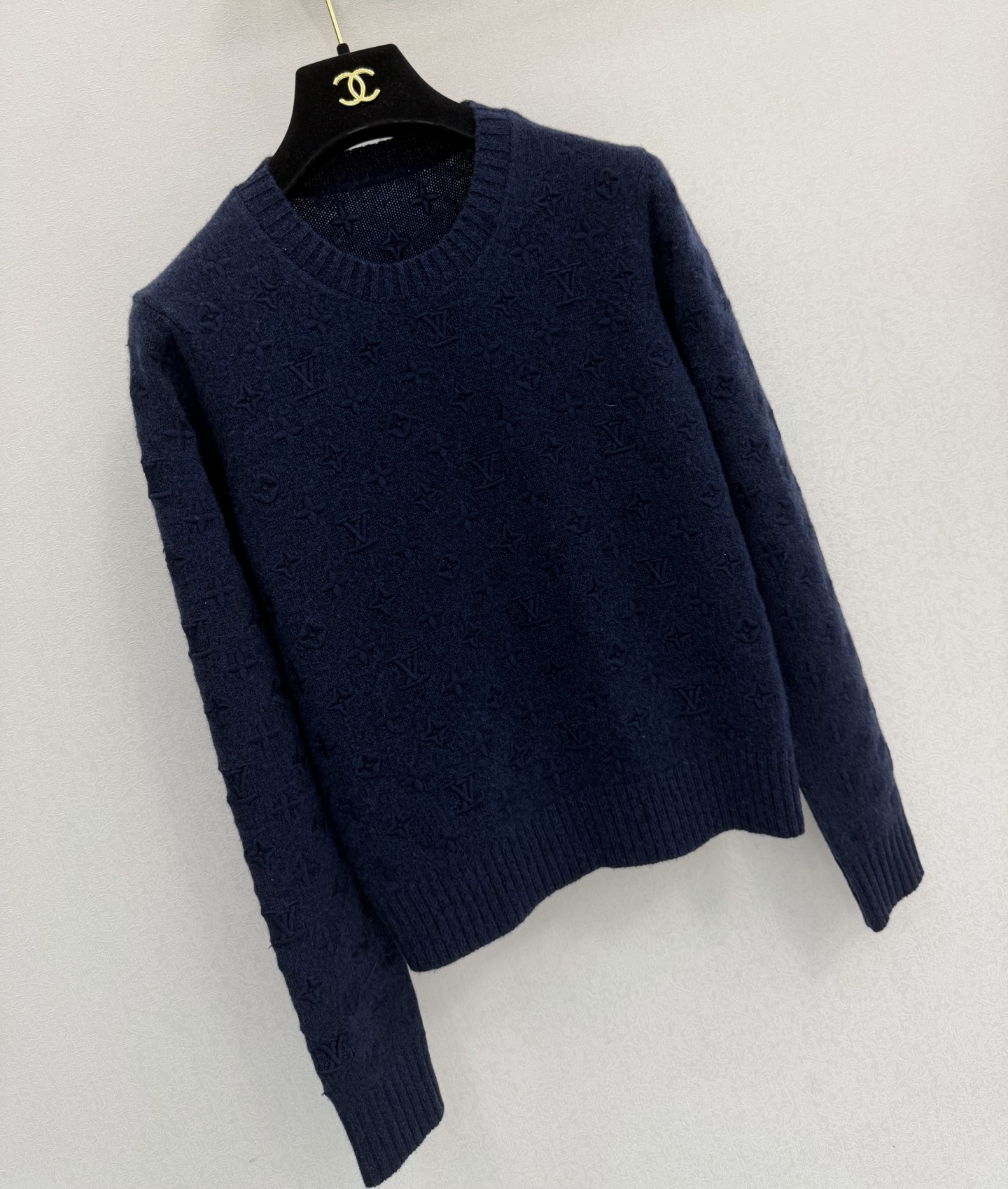 LV高版本新品🆕🆕宝蓝色圆领长袖💗💗实拍图🆕🆕