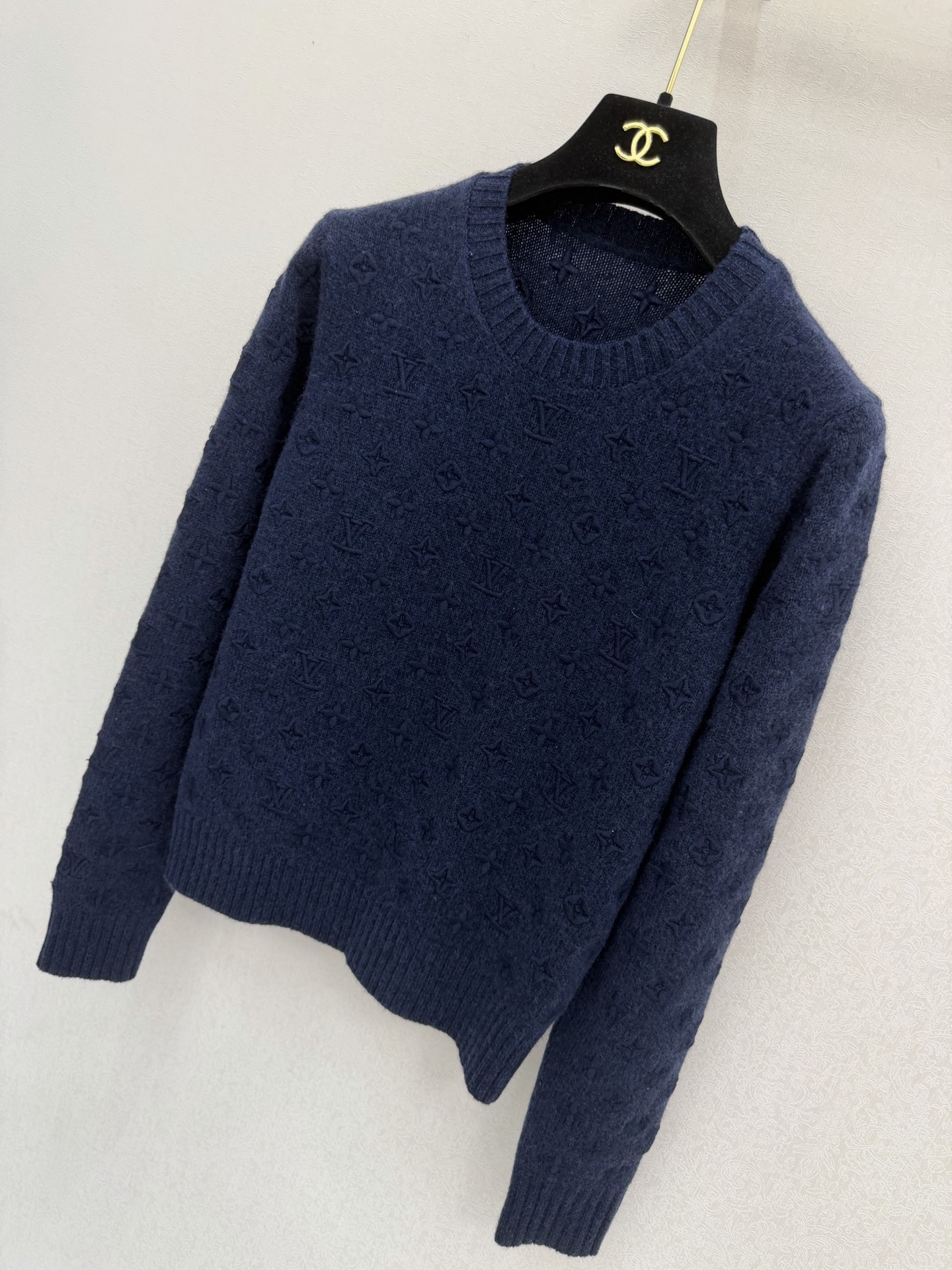 LV高版本新品🆕🆕宝蓝色圆领长袖💗💗实拍图🆕🆕