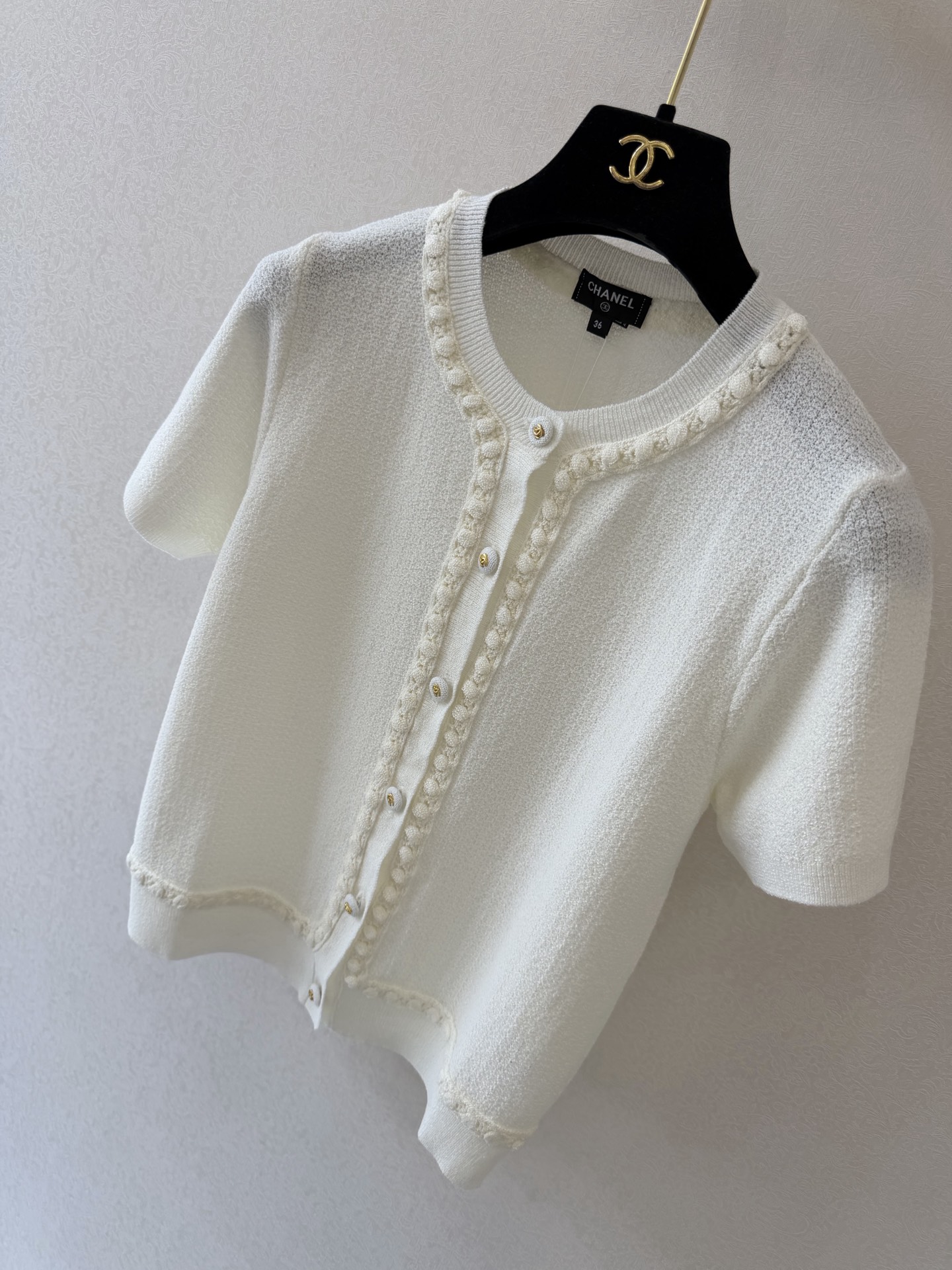 小香新品🆕🆕圆领短袖开衫💗💗实拍图🆕🆕