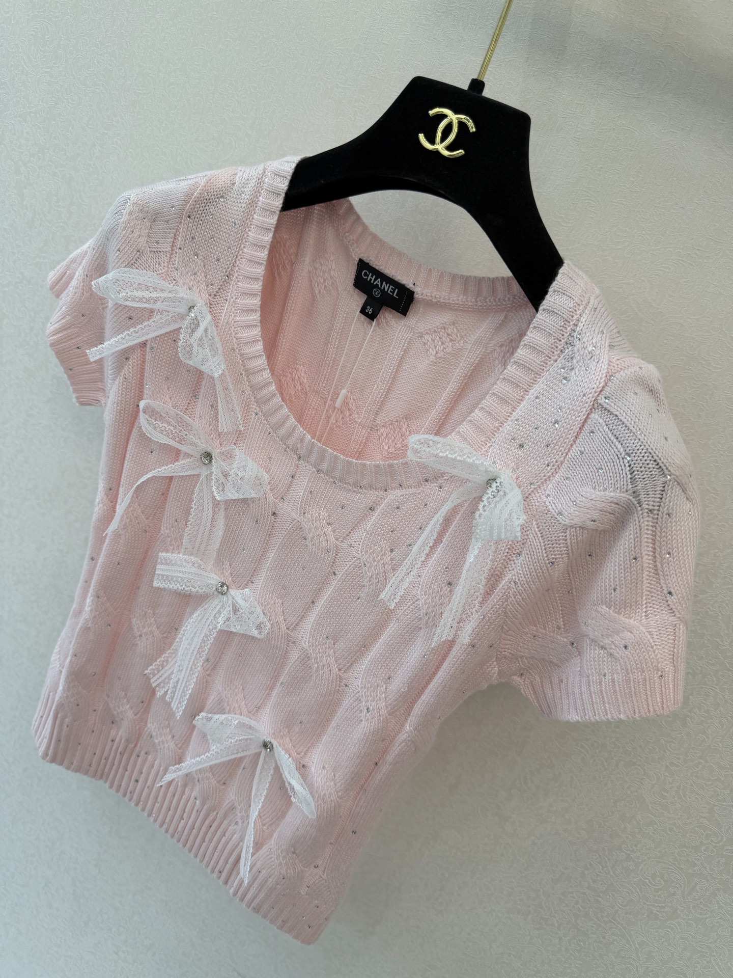 小香新品🆕🆕圆领短袖💗💗实拍图🆕🆕两色3码