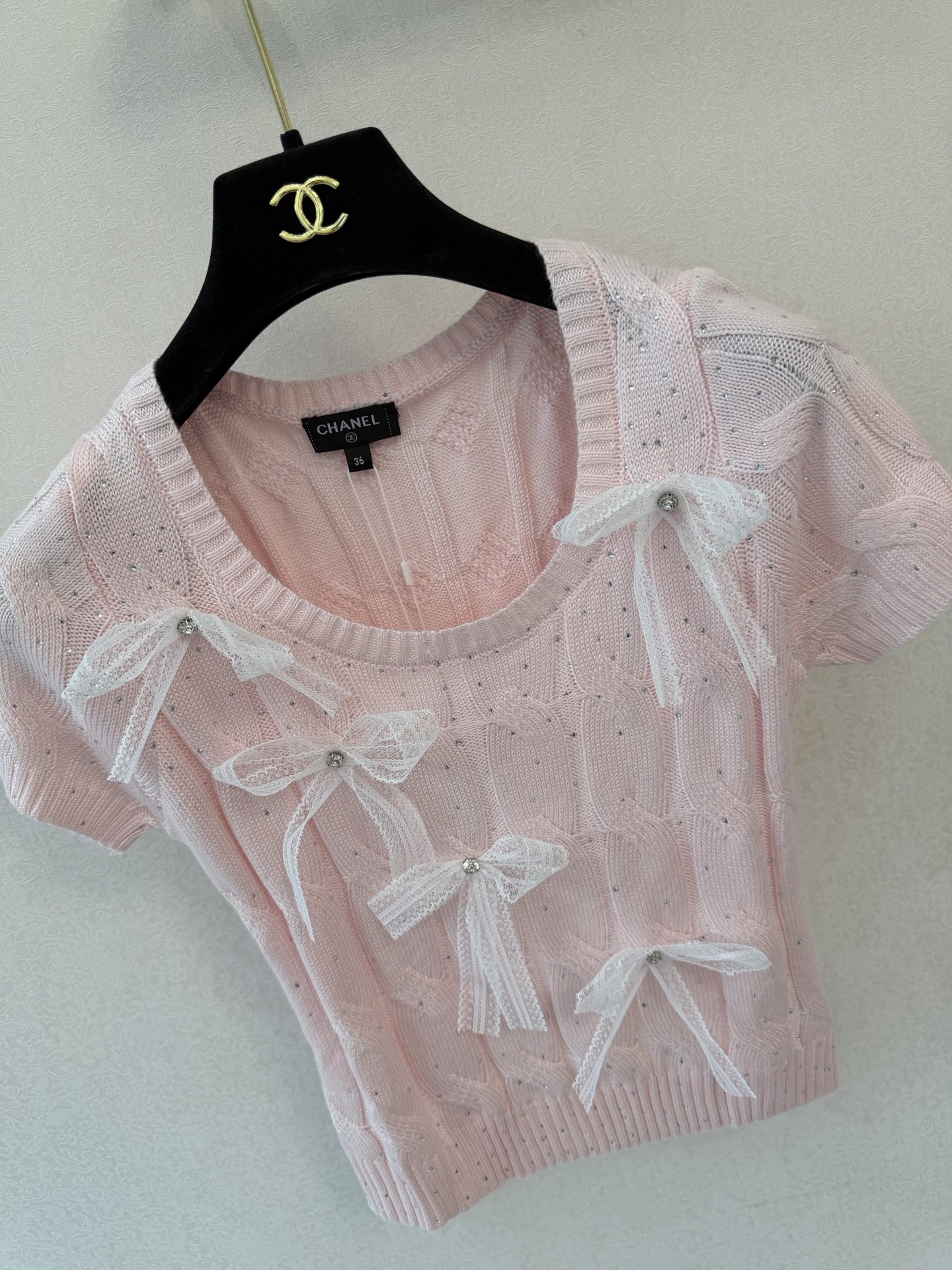 小香新品🆕🆕圆领短袖💗💗实拍图🆕🆕两色3码
