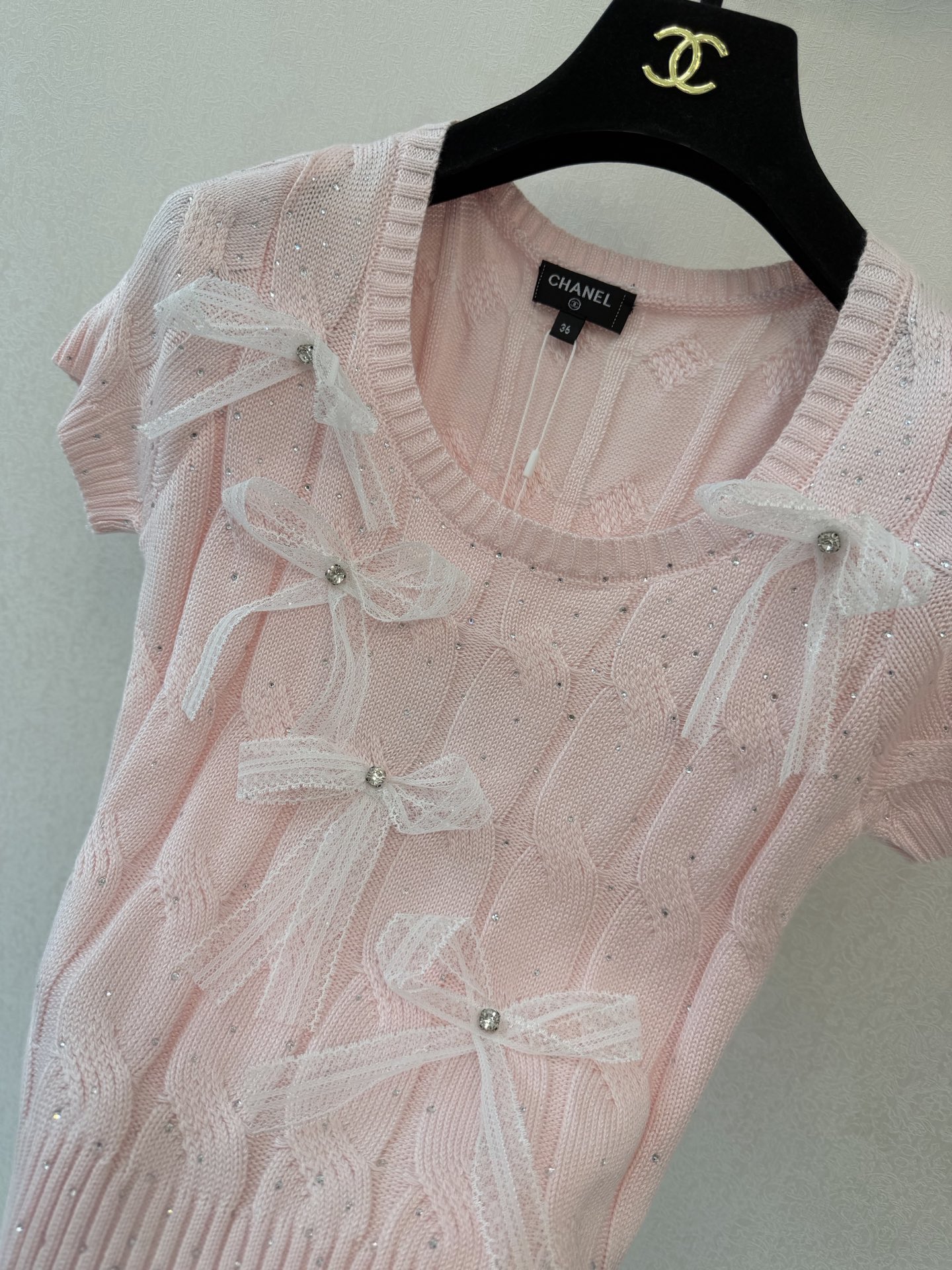 小香新品🆕🆕圆领短袖💗💗实拍图🆕🆕两色3码