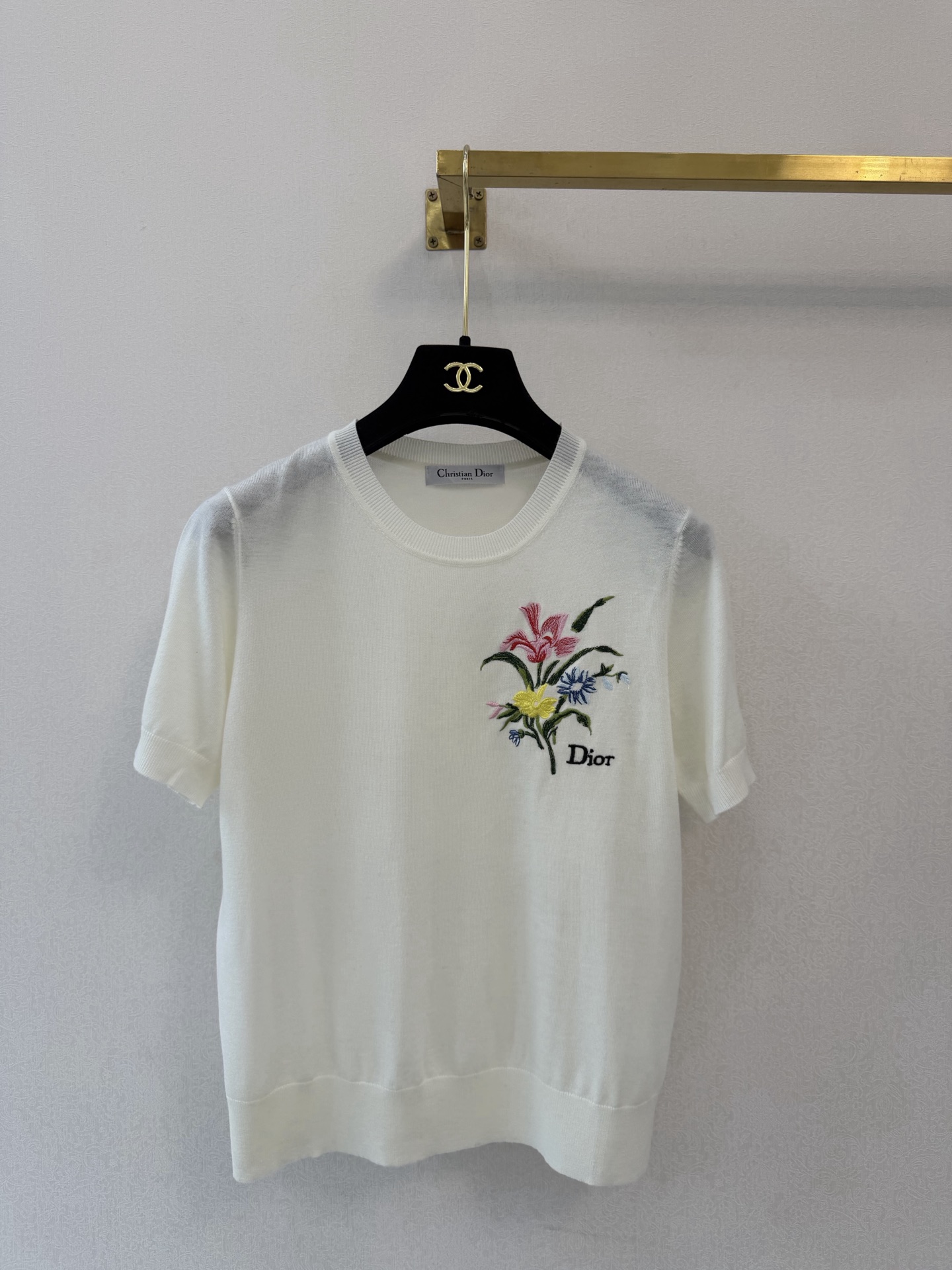迪奥新品🆕🆕圆领短袖💗💗实拍图🆕🆕两色3码