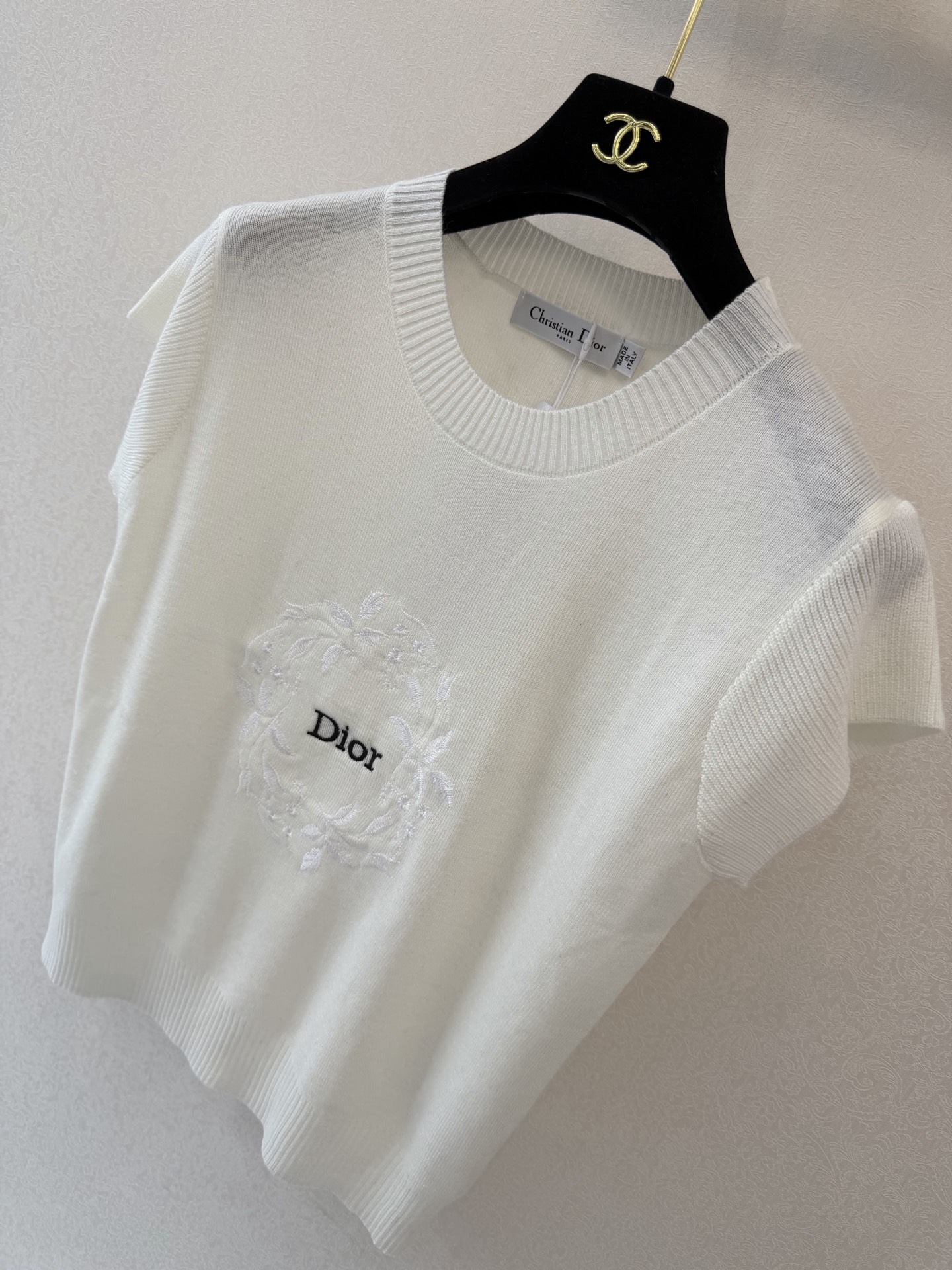 迪奥新品🆕🆕圆领短袖💗💗实拍图🆕🆕三色3码
