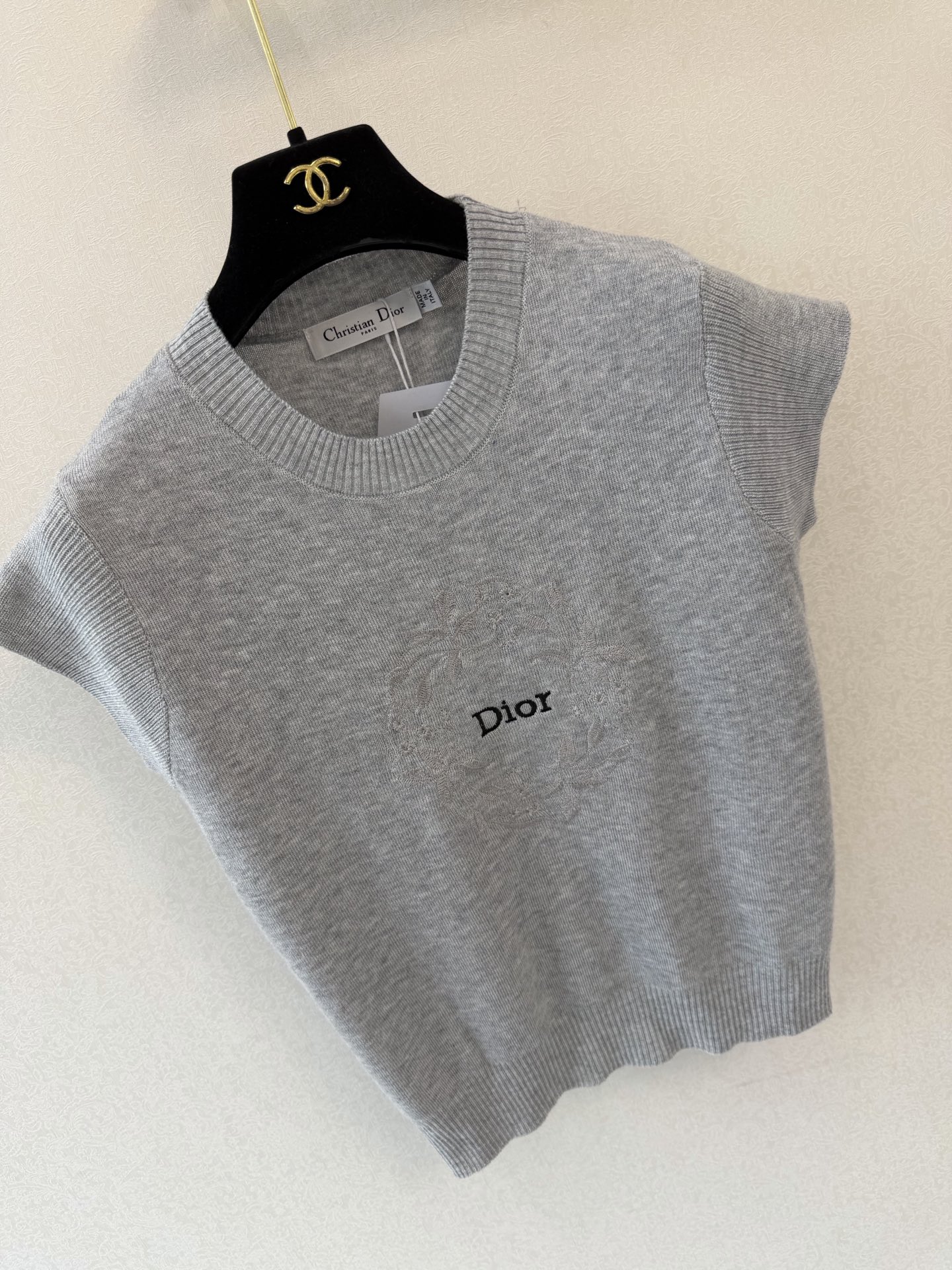 迪奥新品🆕🆕圆领短袖💗💗实拍图🆕🆕三色3码