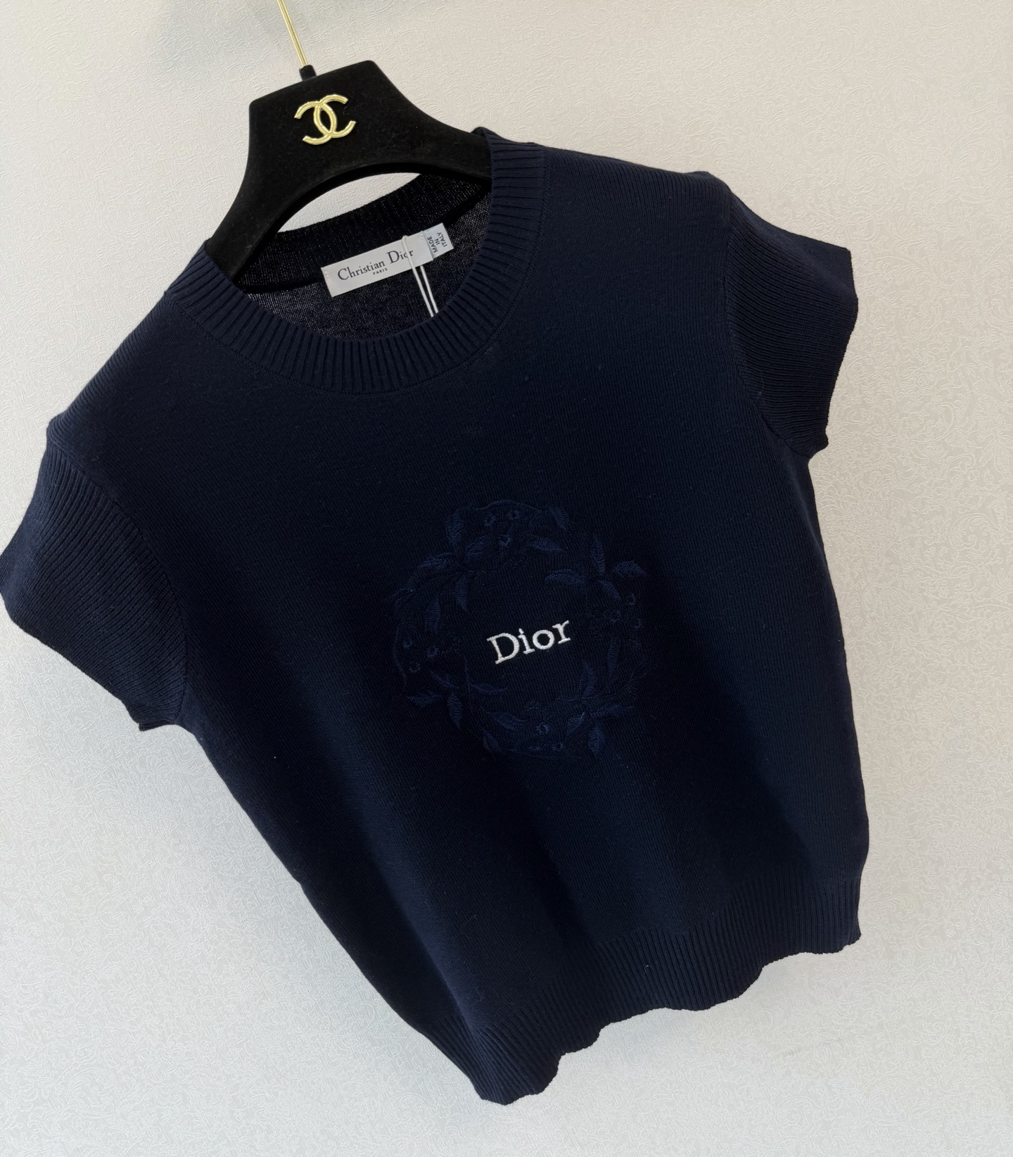 迪奥新品🆕🆕圆领短袖💗💗实拍图🆕🆕三色3码