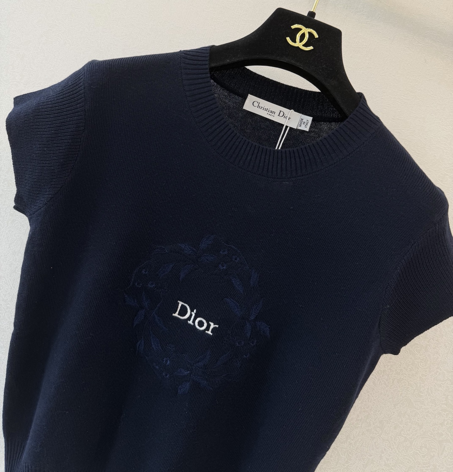 迪奥新品🆕🆕圆领短袖💗💗实拍图🆕🆕三色3码