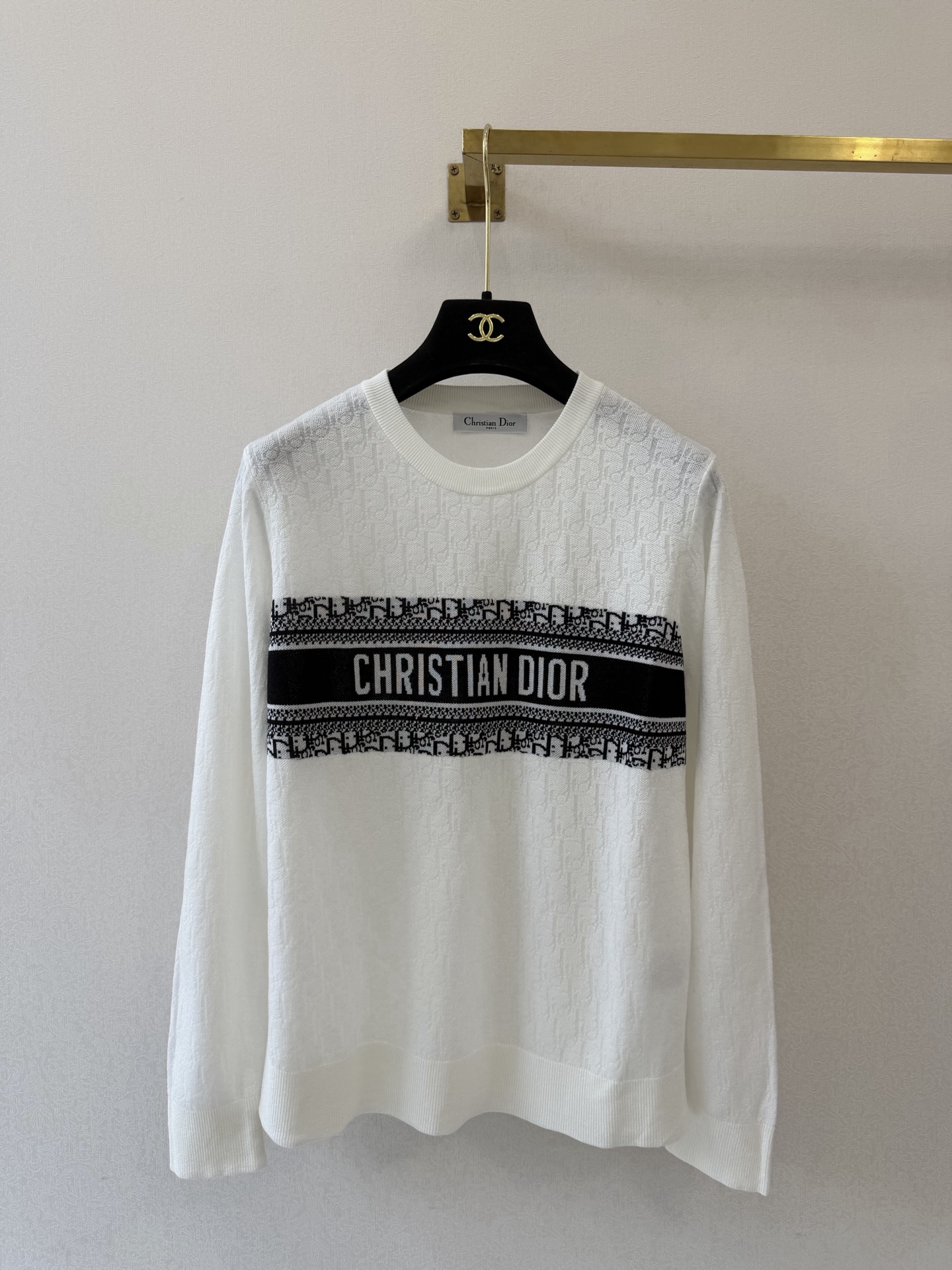 迪奥新品🆕🆕圆领长袖💗💗实拍图🆕🆕两色3码