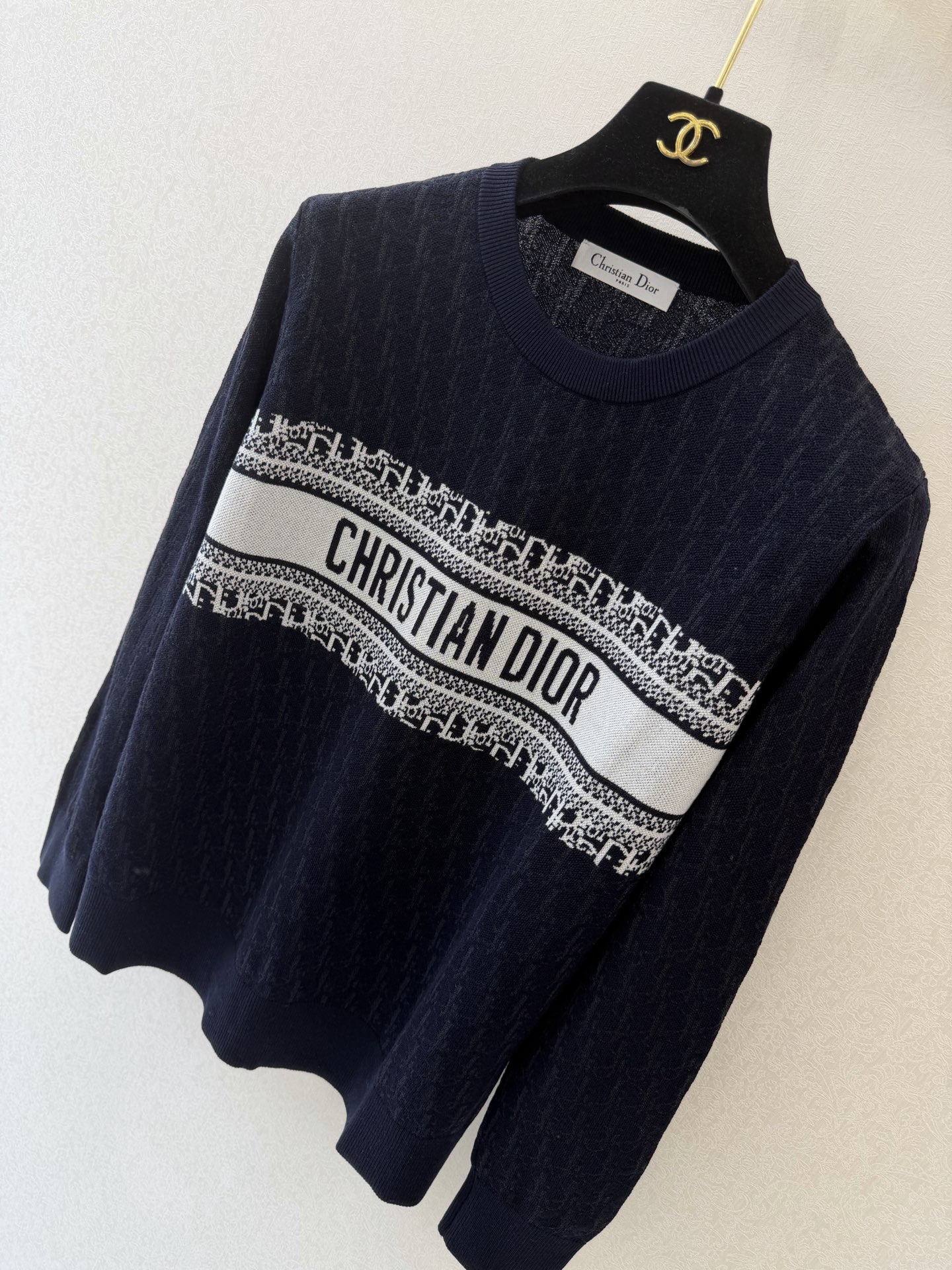 迪奥新品🆕🆕圆领长袖💗💗实拍图🆕🆕两色3码