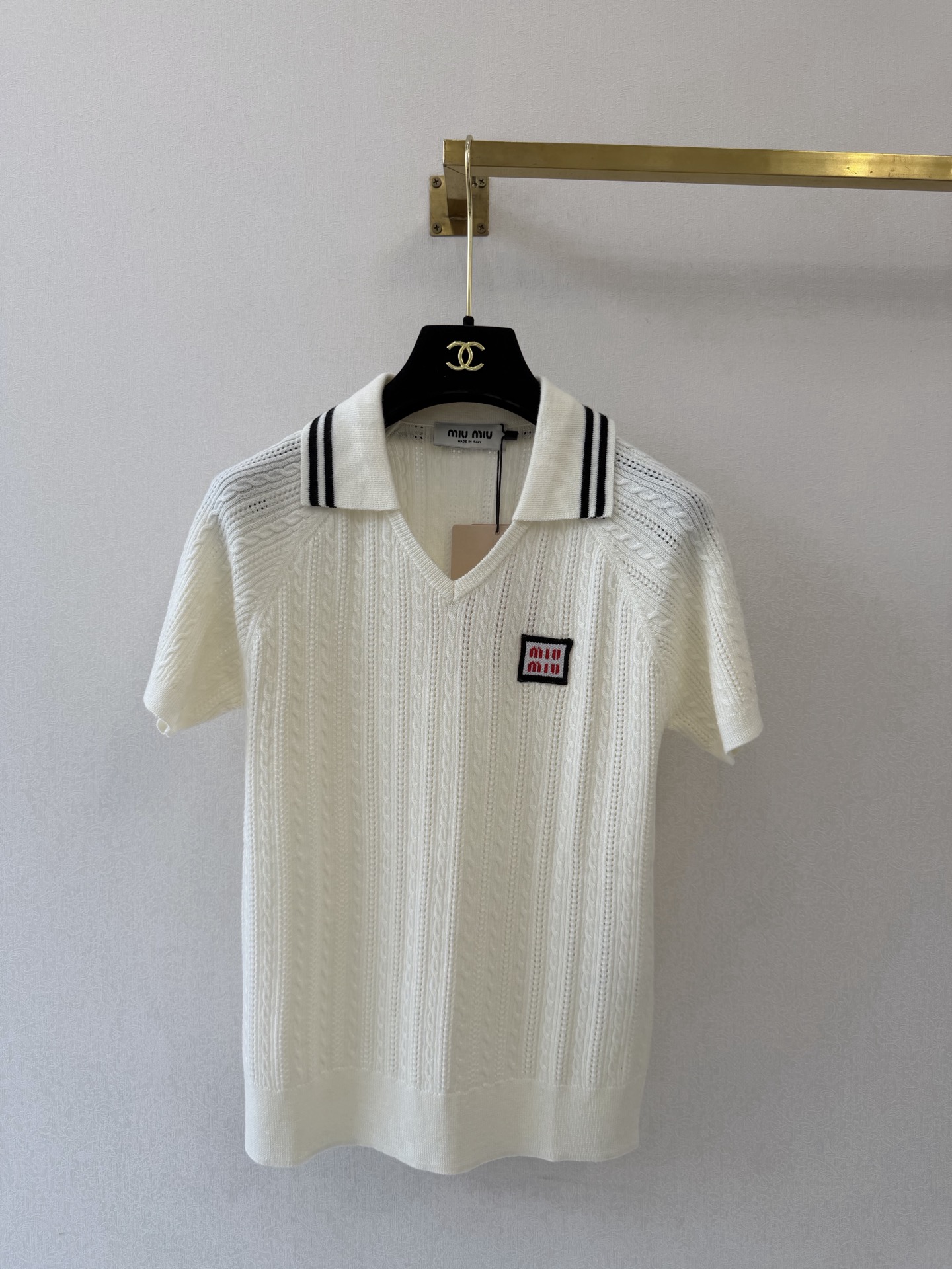 缪缪新品🆕🆕翻领短袖💗💗实拍图🆕🆕