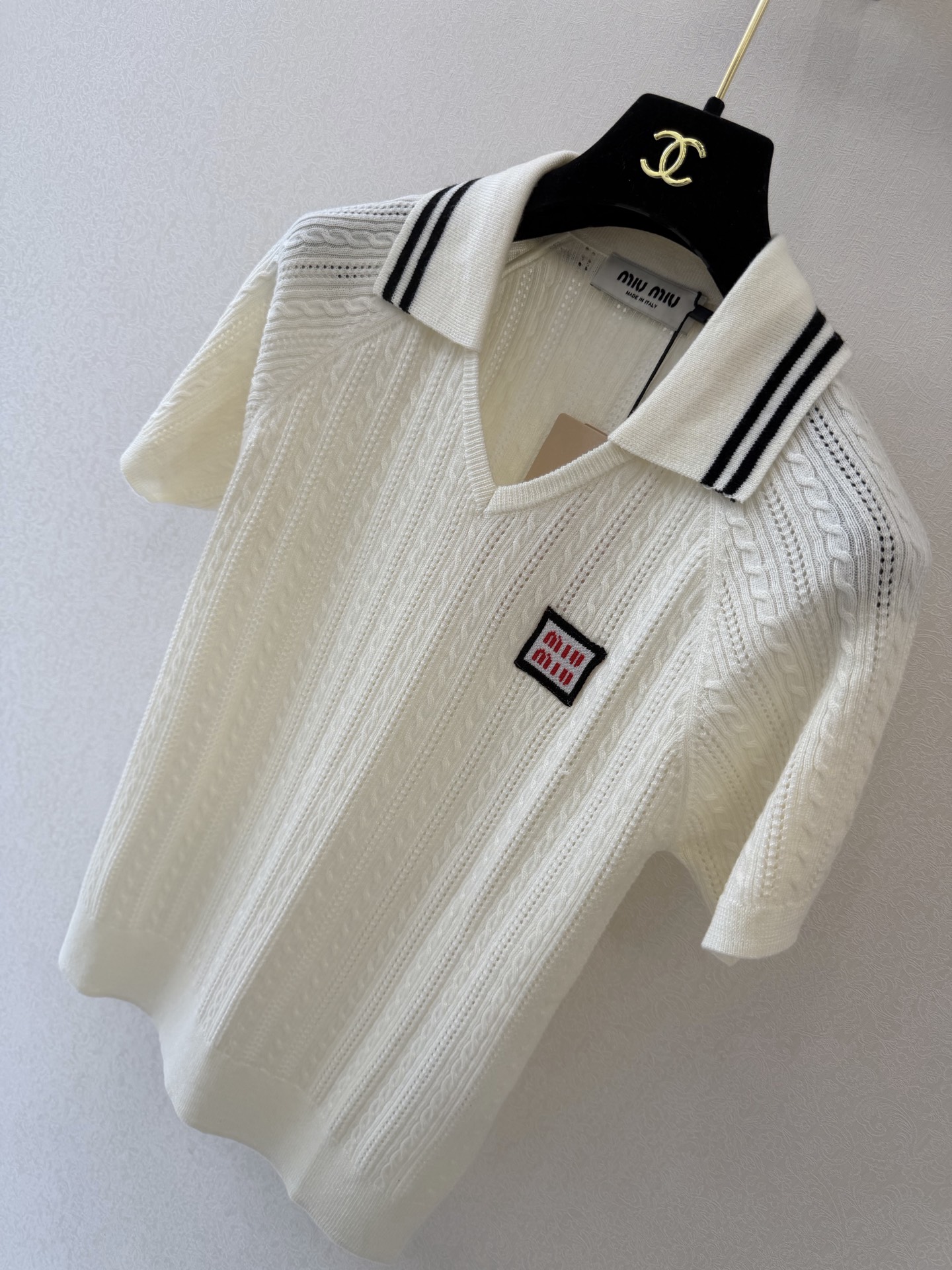 缪缪新品🆕🆕翻领短袖💗💗实拍图🆕🆕