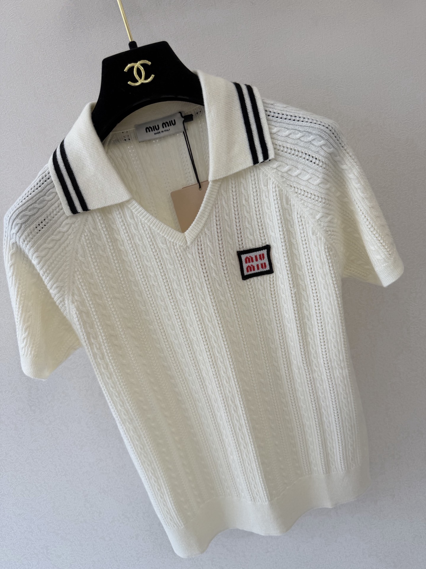 缪缪新品🆕🆕翻领短袖💗💗实拍图🆕🆕