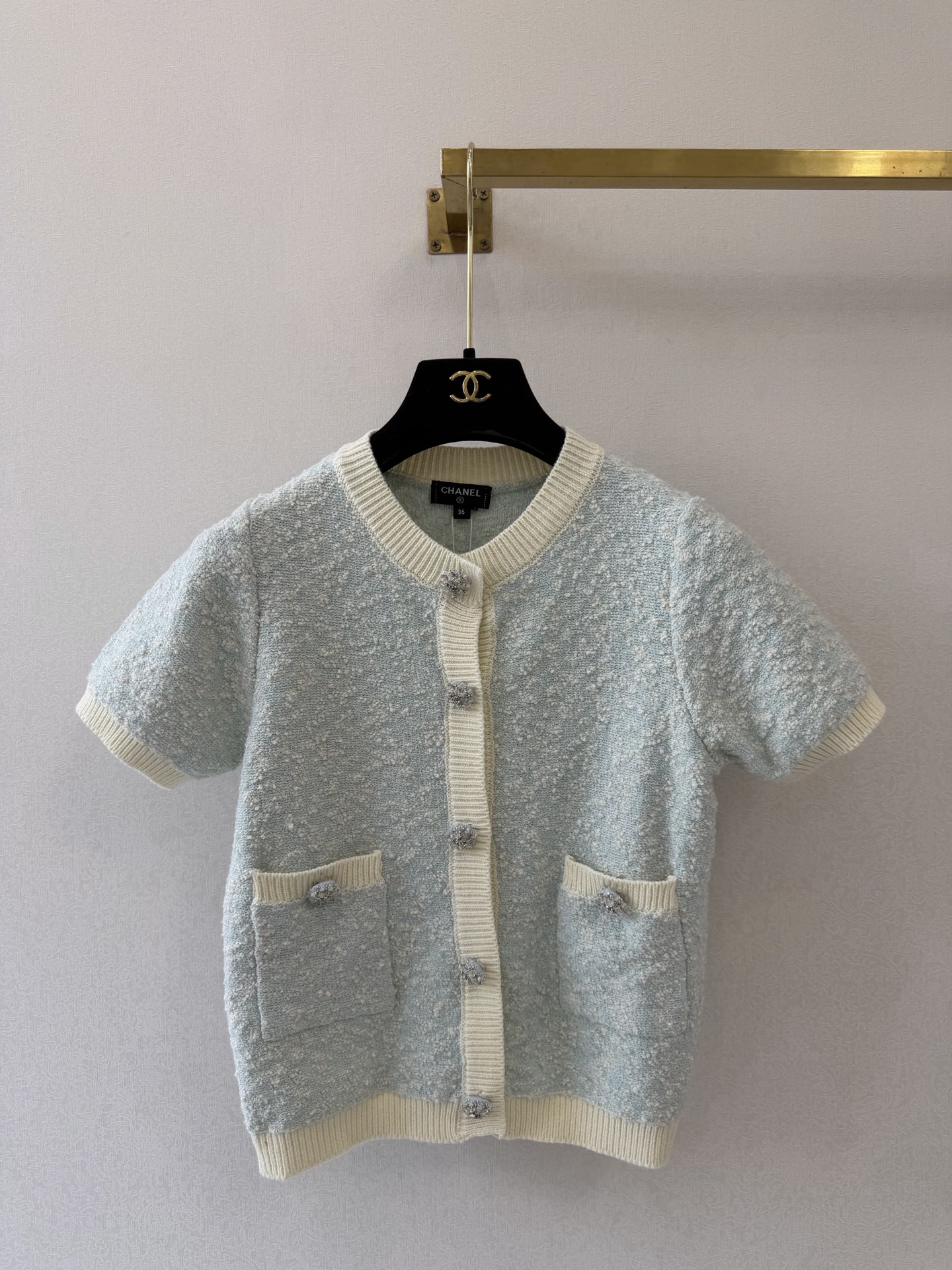小香新品🆕🆕圆领短袖开衫💗💗实拍图🆕🆕
