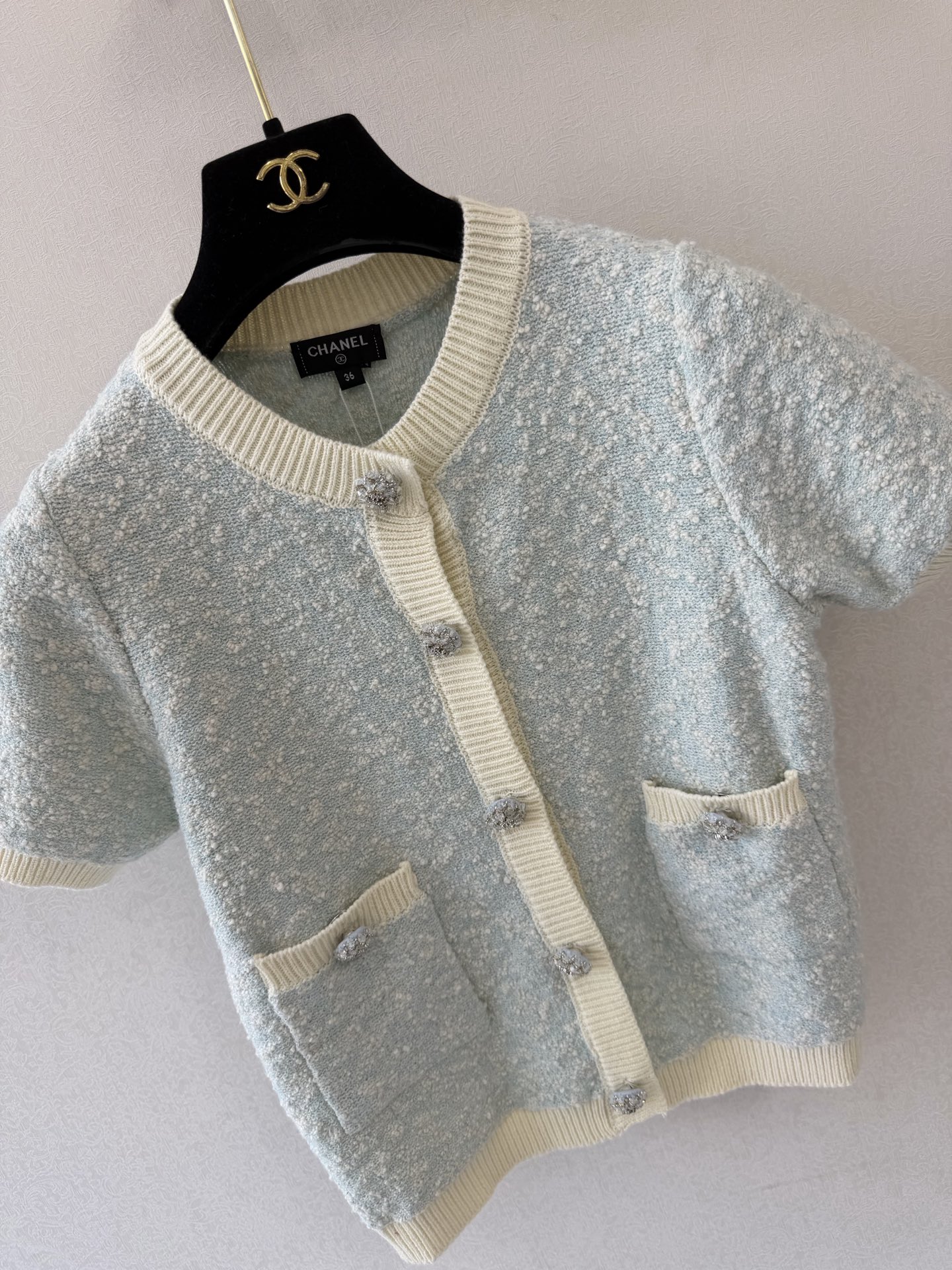 小香新品🆕🆕圆领短袖开衫💗💗实拍图🆕🆕