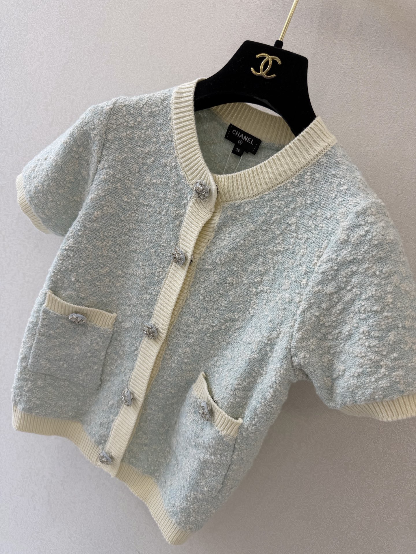 小香新品🆕🆕圆领短袖开衫💗💗实拍图🆕🆕