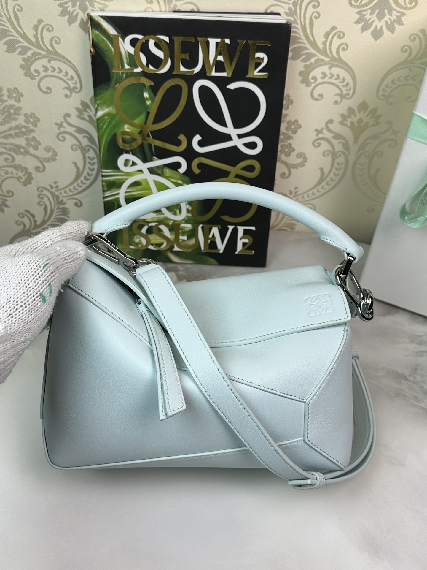 LOEWE новы малы Puzzle Edge 𝟐𝟒-топ-якасць