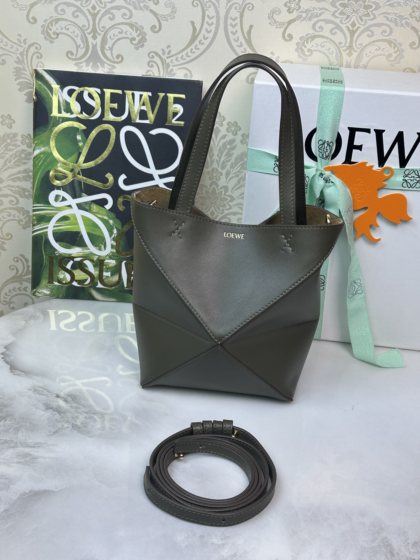 LOEWE 迷你Puzzle Fold折叠手袋 𝟏𝟔.𝟓-顶级品质