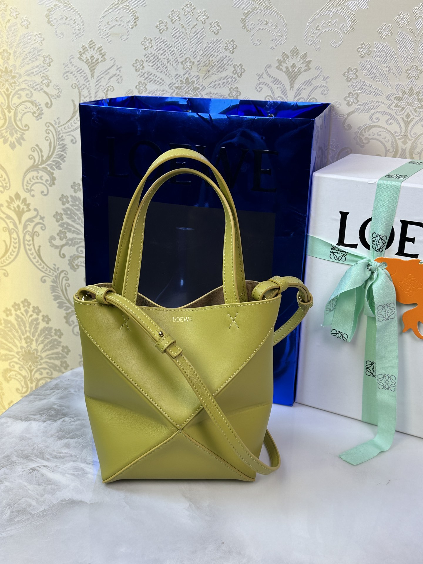 LOEWE 迷你Puzzle Fold折叠手袋 𝟏𝟔.𝟓-顶级品质