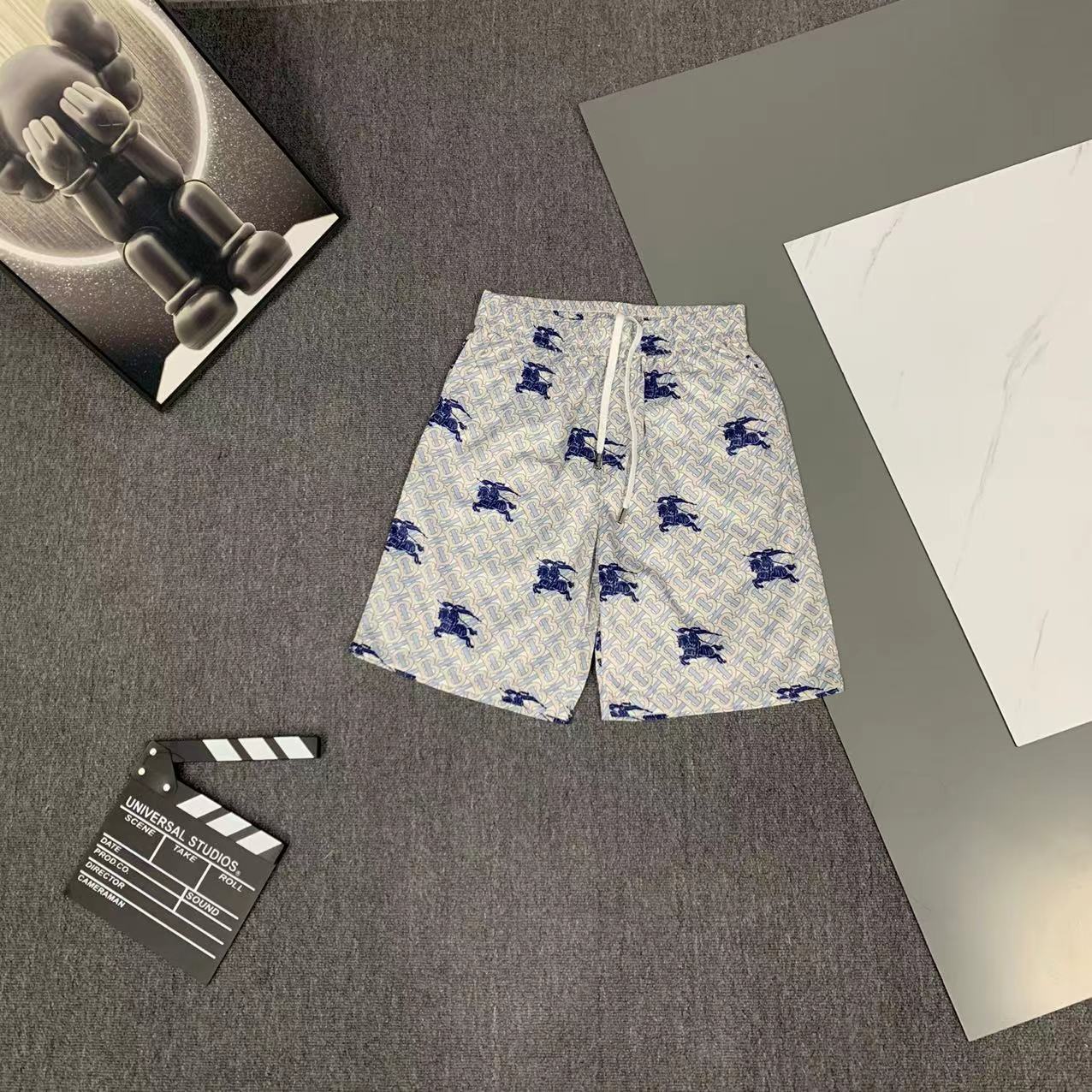  2025 夏季新款BBU  巴宝莉 印花翻领短袖衬衣套装，高端版本！定制面料 透气舒适度高 细节无可挑