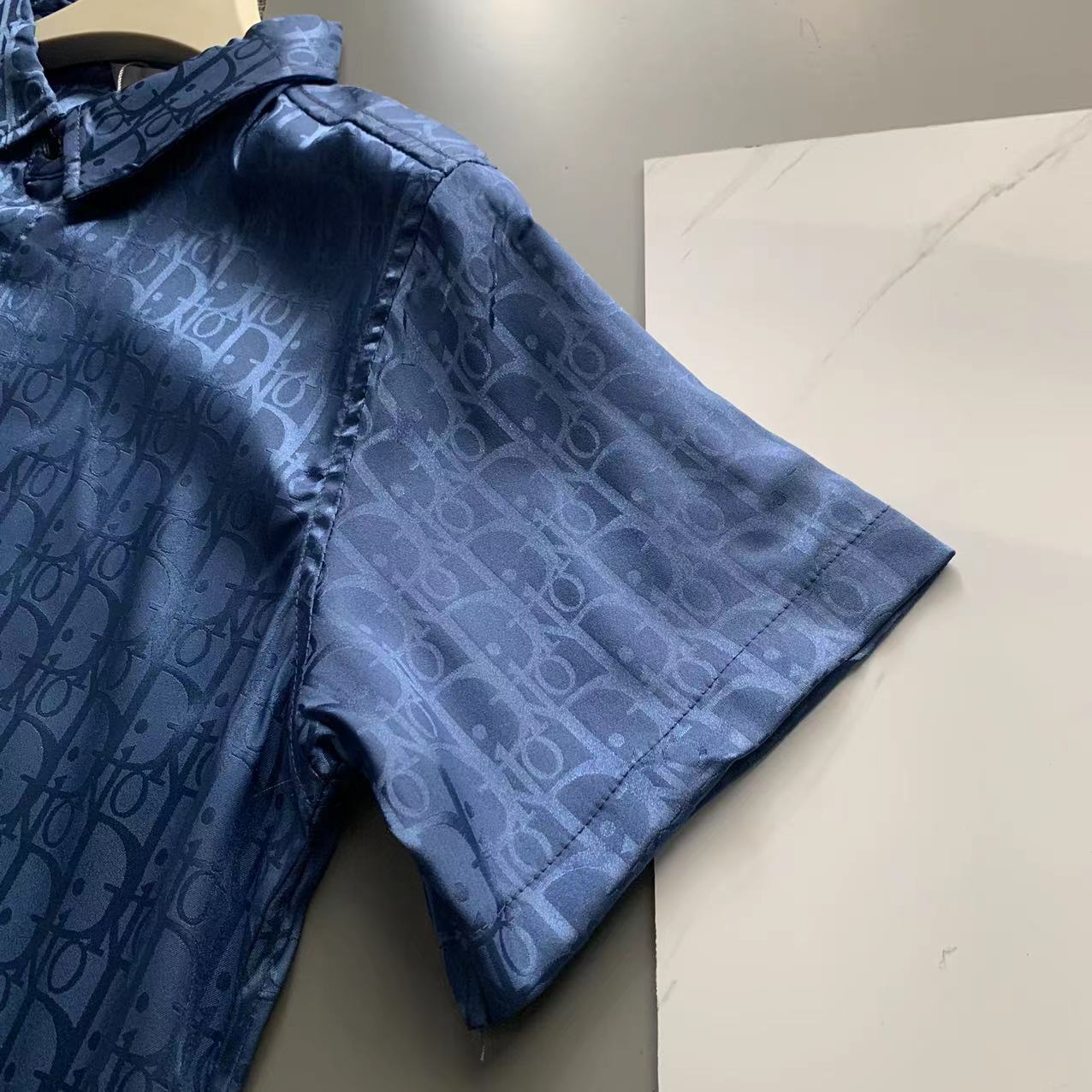  2025 夏季新款Dior  迪奥 印花翻领短袖衬衣套装，高端版本！定制面料 透气舒适度高 细节无可挑