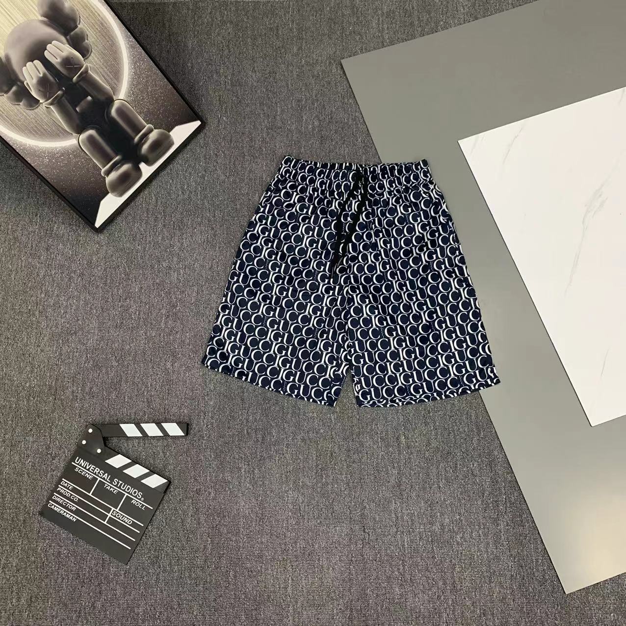  2025 夏季新款Gucci  古奇 印花翻领短袖衬衣套装，高端版本！定制面料 透气舒适度高 细节无可
