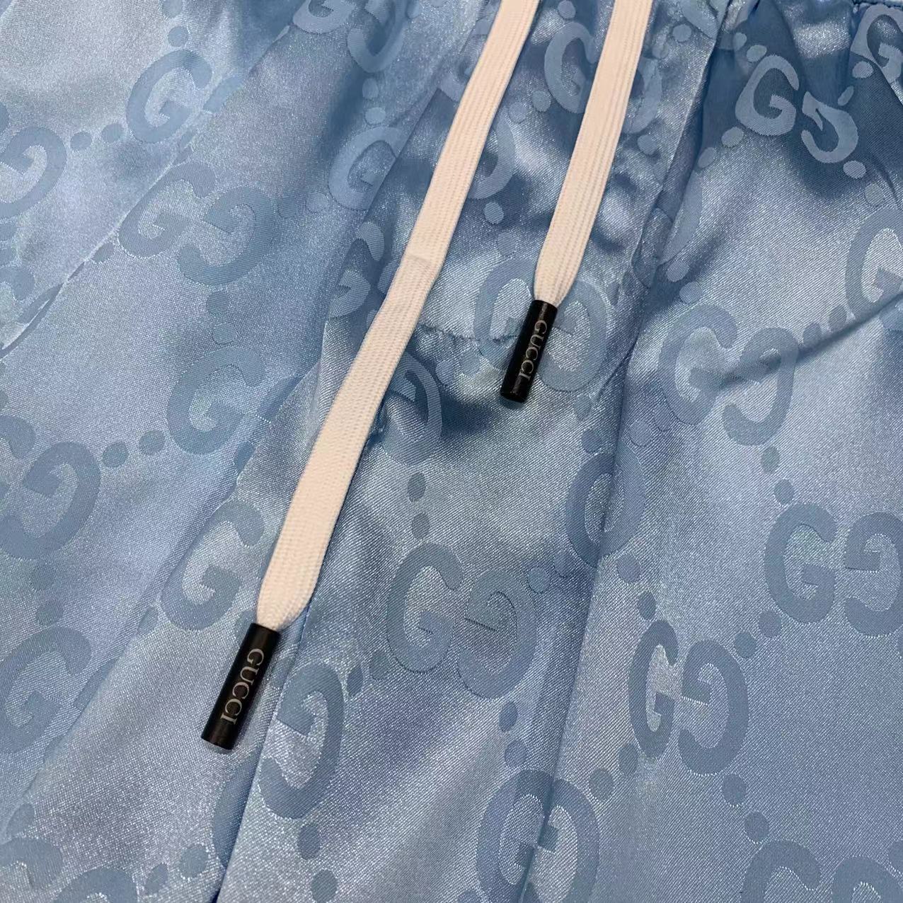  2025 夏季新款Gucci  古奇 印花翻领短袖衬衣套装，高端版本！定制面料 透气舒适度高 细节无可
