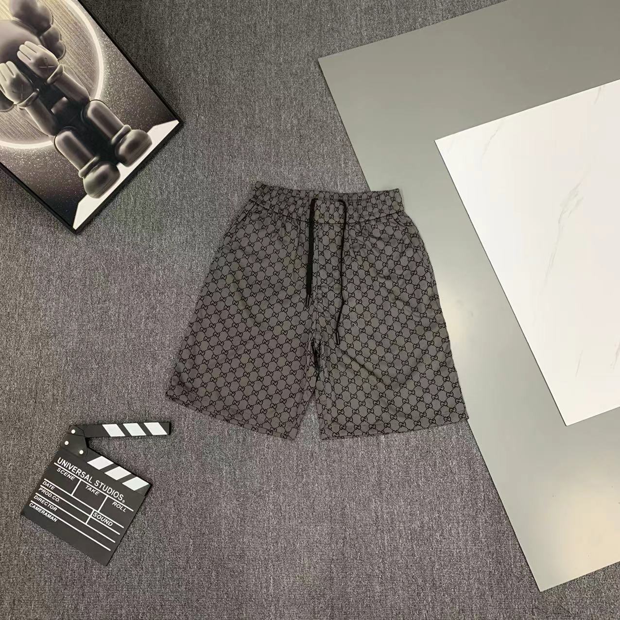  2025 夏季新款Gucci  古奇 印花翻领短袖衬衣套装，高端版本！定制面料 透气舒适度高 细节无可