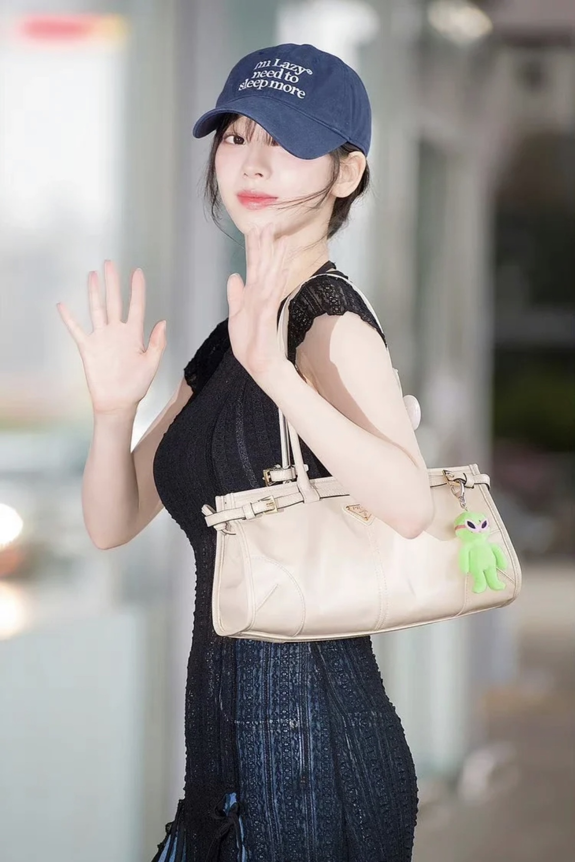 Prada Yoo Jimin and Lux Soft handbag