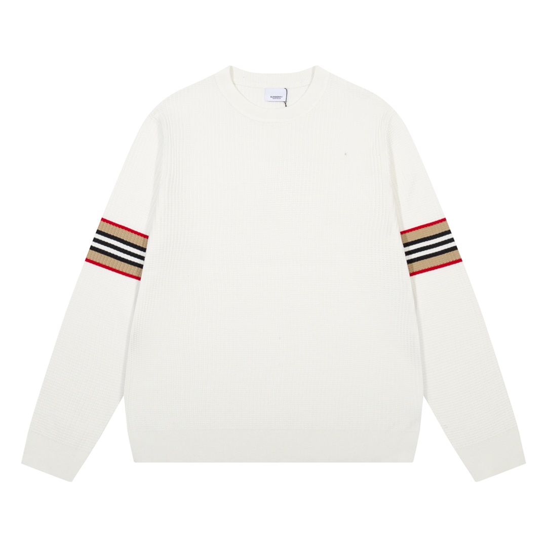 Burberry Clothing Sweatshirts Buy Cheap Replica
 White Cotton Knitting Wool