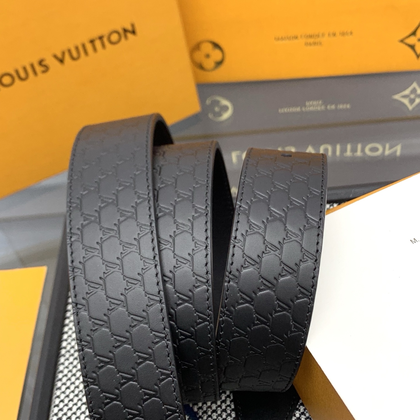 Louis Vuitton LV Monogram 进口压花皮铺陈外层 LV Dimension 方形金属搭扣闪烁微妙莹泽