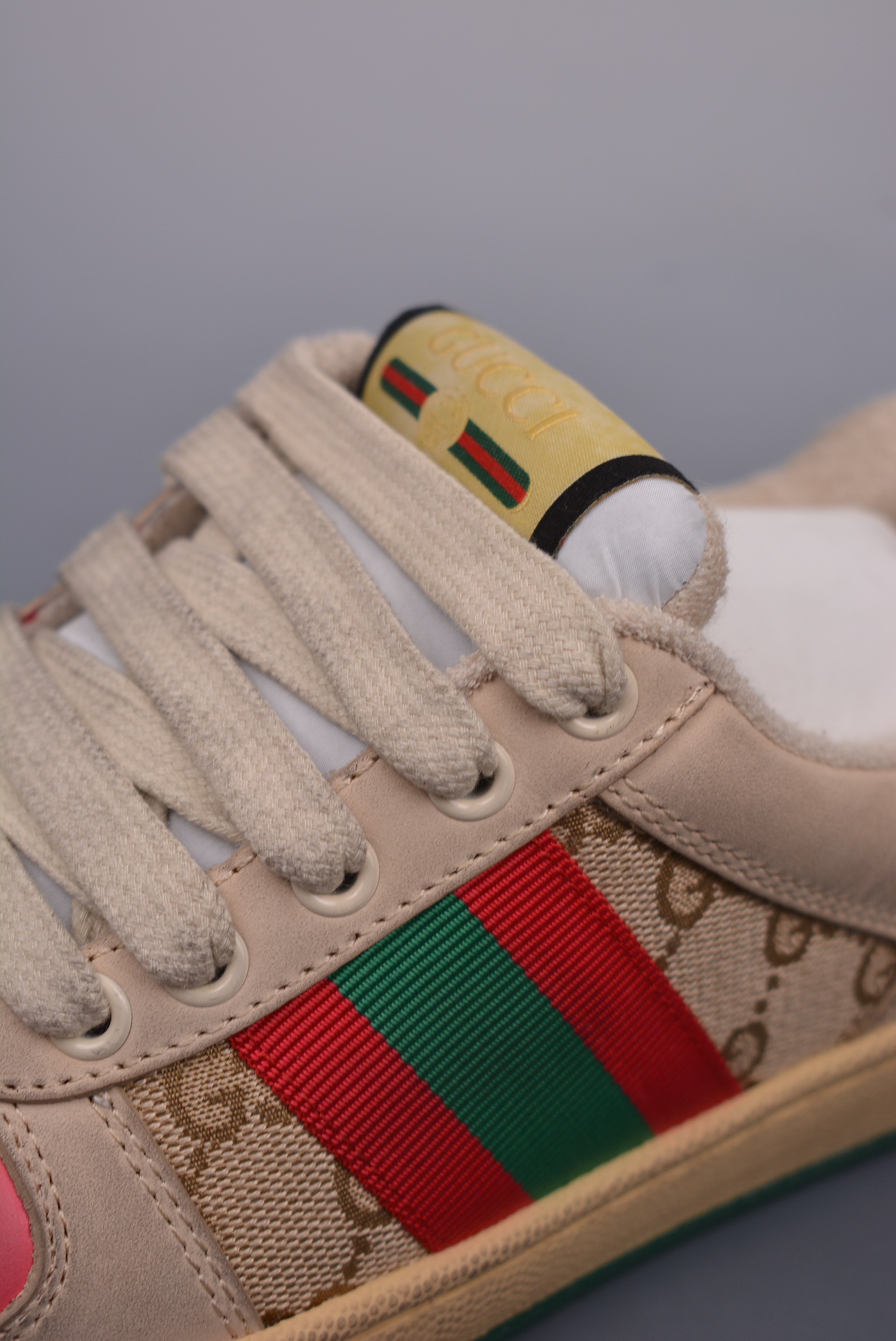 Gucci Distressed Screener sneaker 天花板级别 古驰小脏鞋系列 经典原型复古做旧老爹板鞋