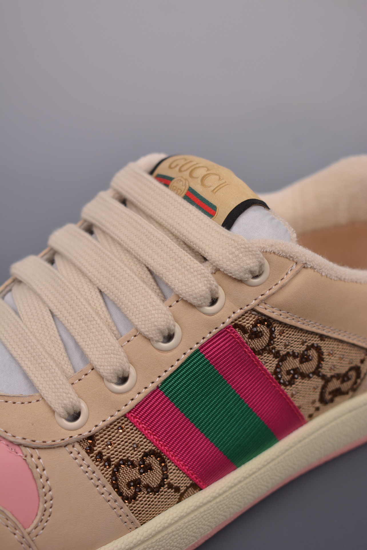 Gucci Distressed Screener sneaker古驰小脏鞋系列 经典原型复古百搭做旧老爹板鞋