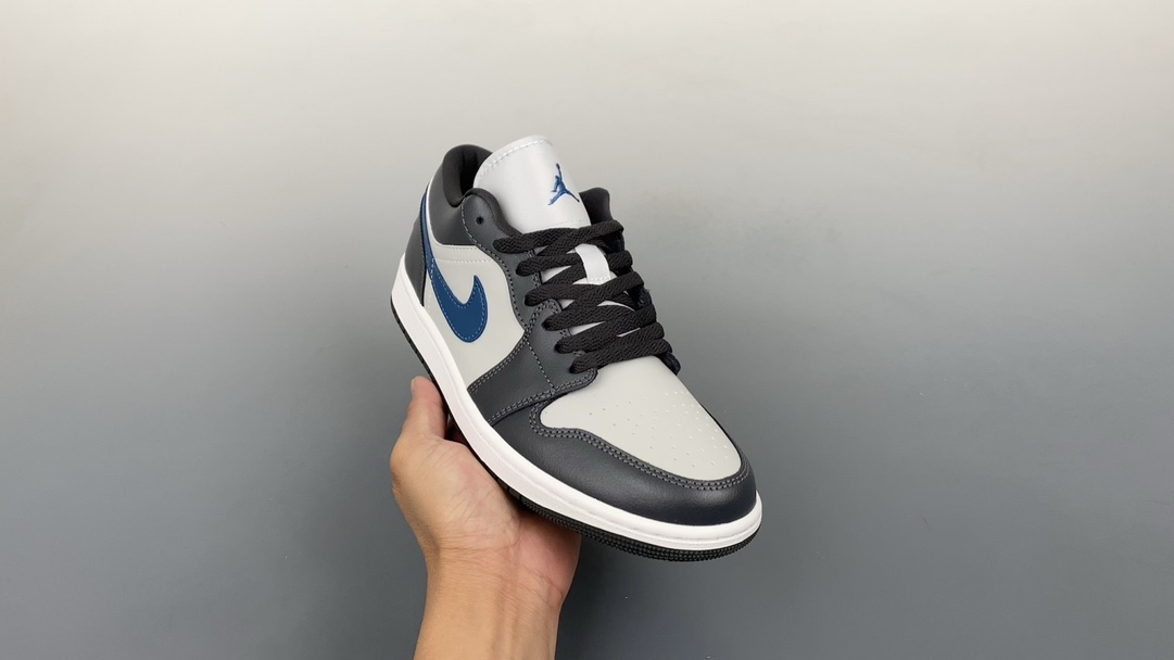 Air Jordan 1 Shoes Air Jordan Black Blue Grey