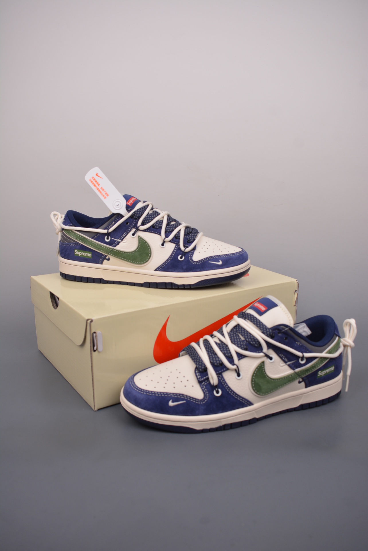 Nike SB Dunk Low Supreme联名 解构抽绳鞋带 XS1186-101