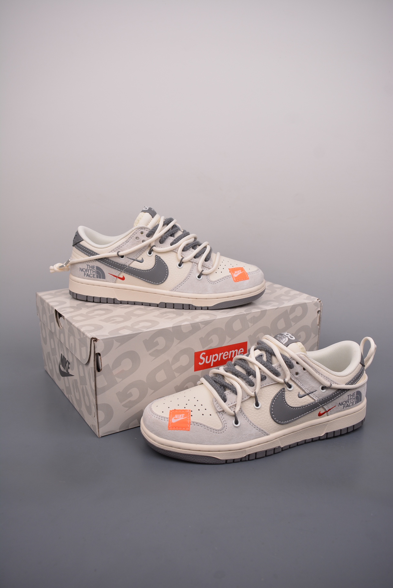 Fragment x TS x Air Jordan 1 Low x 北面 解构绑带 三方联名倒钩低帮 YX5066-253