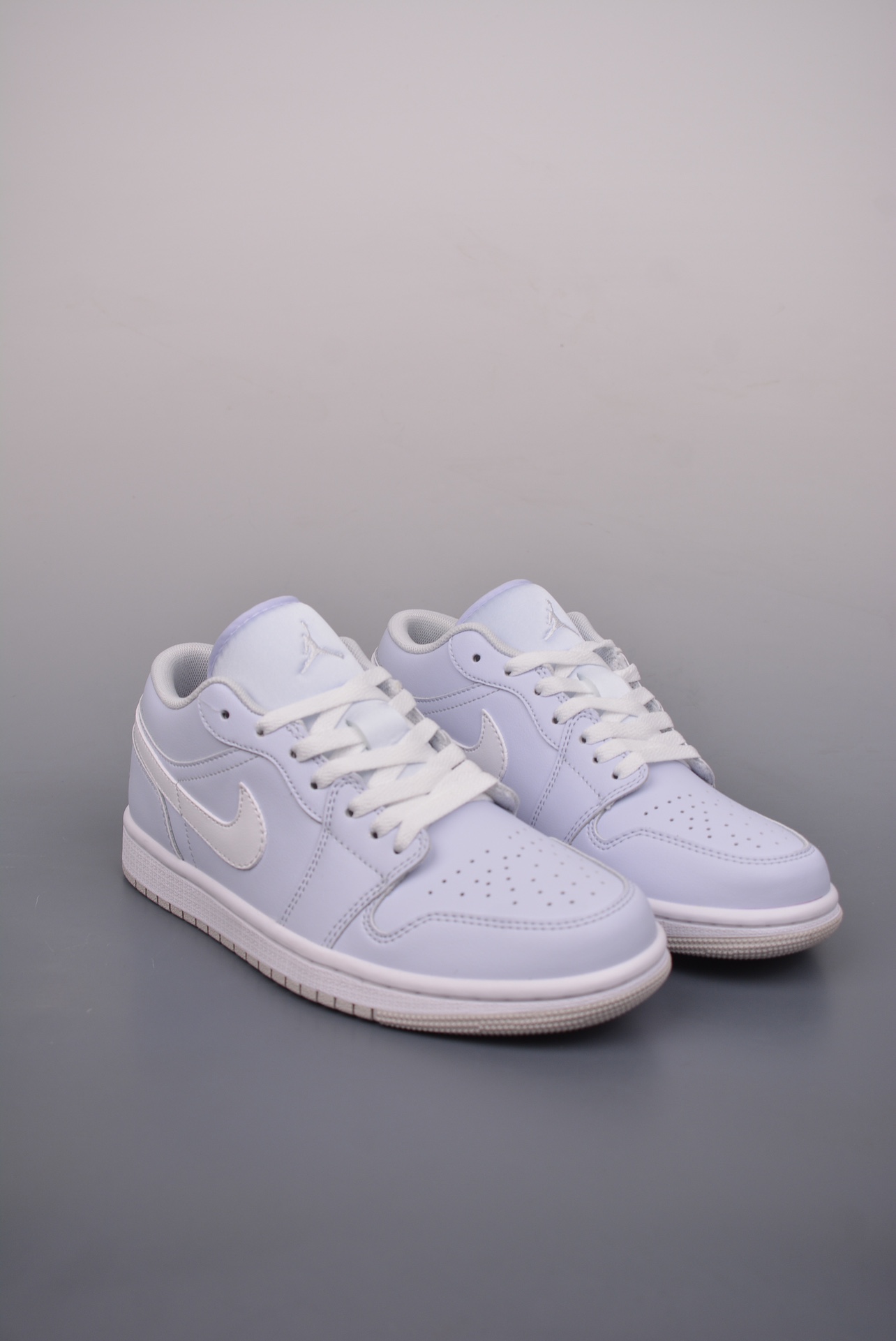 Air Jordan 1 Low gray white toeAJ1 Qiao 1 low cut casual board shoes - Shoe