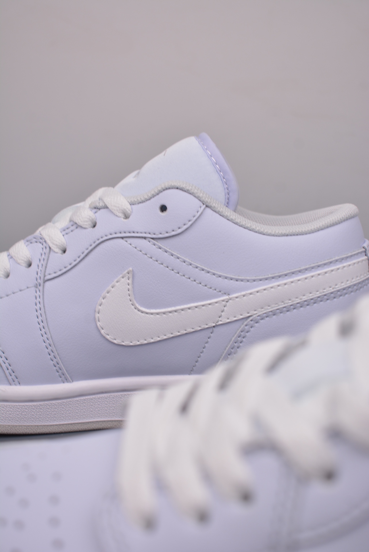 Air Jordan 1 Low gray white toeAJ1 Qiao 1 low cut casual board shoes - Shoe 8