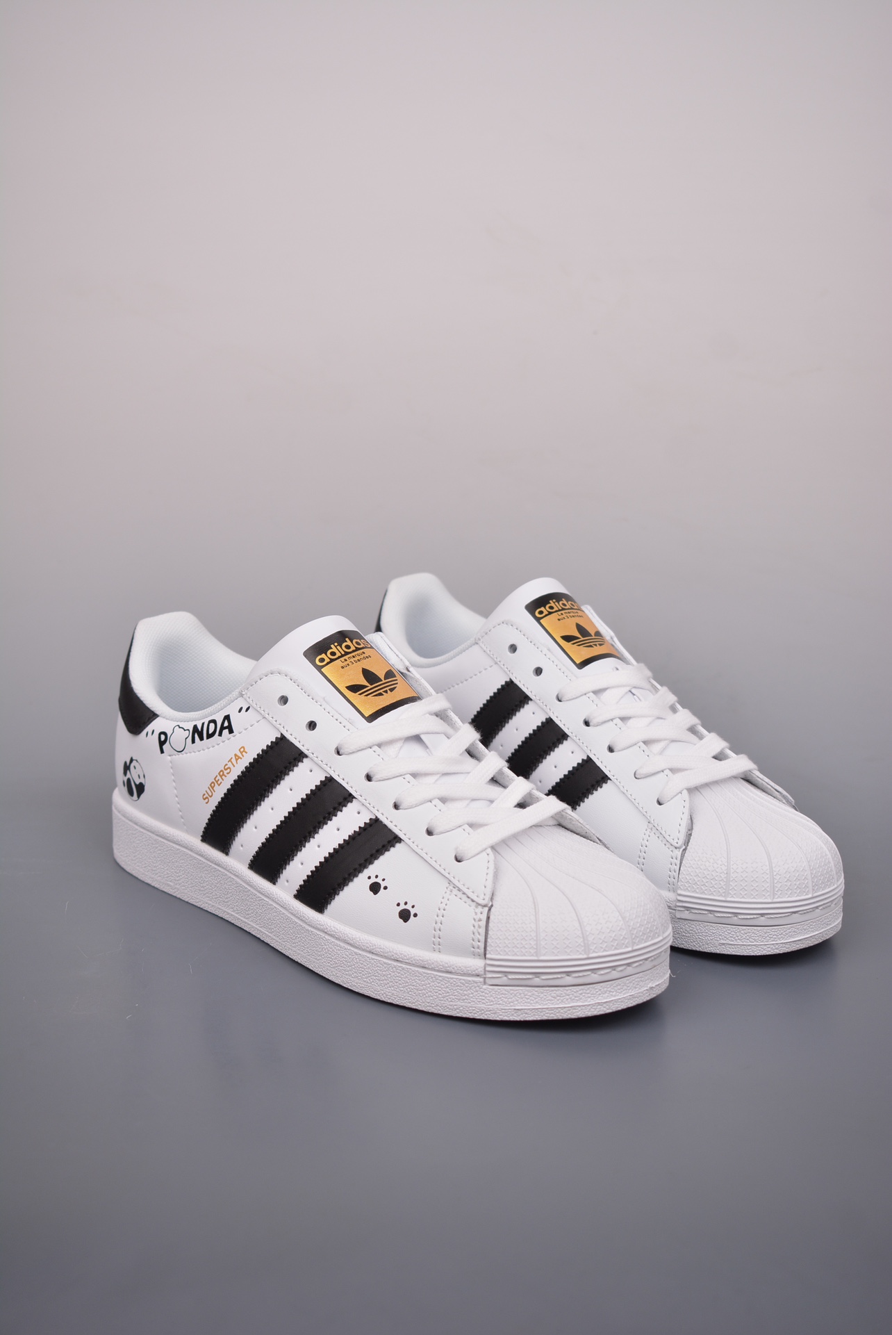 Adidas Origins SUPERSTAROKHR "Ink Bamboo Panda"Special hand drawn - Shoe
